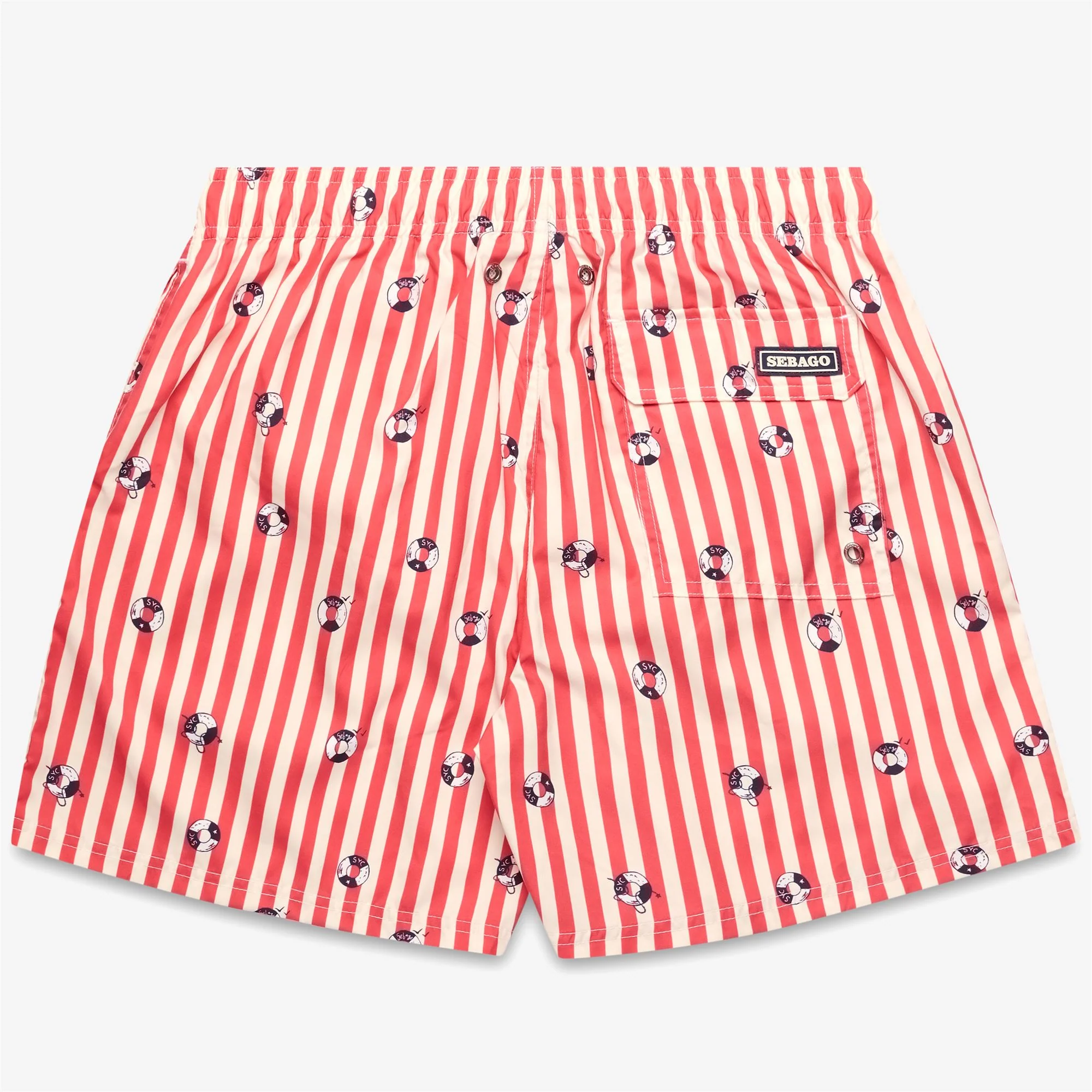 MINOT - Bathing Suits - Swimming Trunks - Man - OFF WHITE-RED ORANGE
