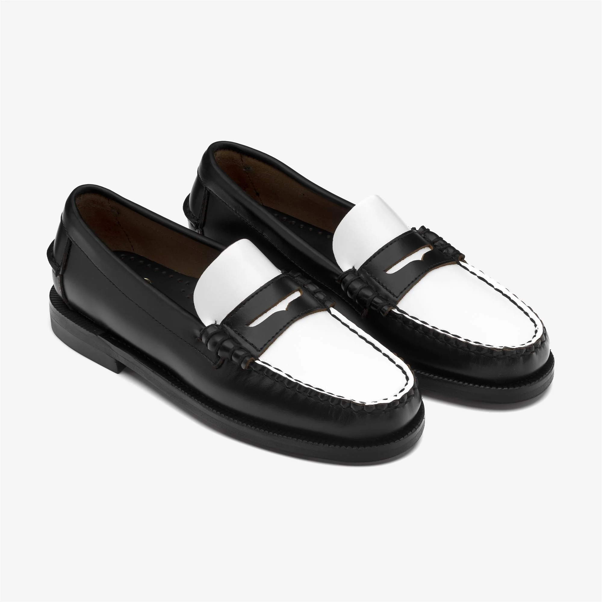 CLASSIC DAN WOMAN - Moc - Moccasin - Woman - BLACK-WHITE