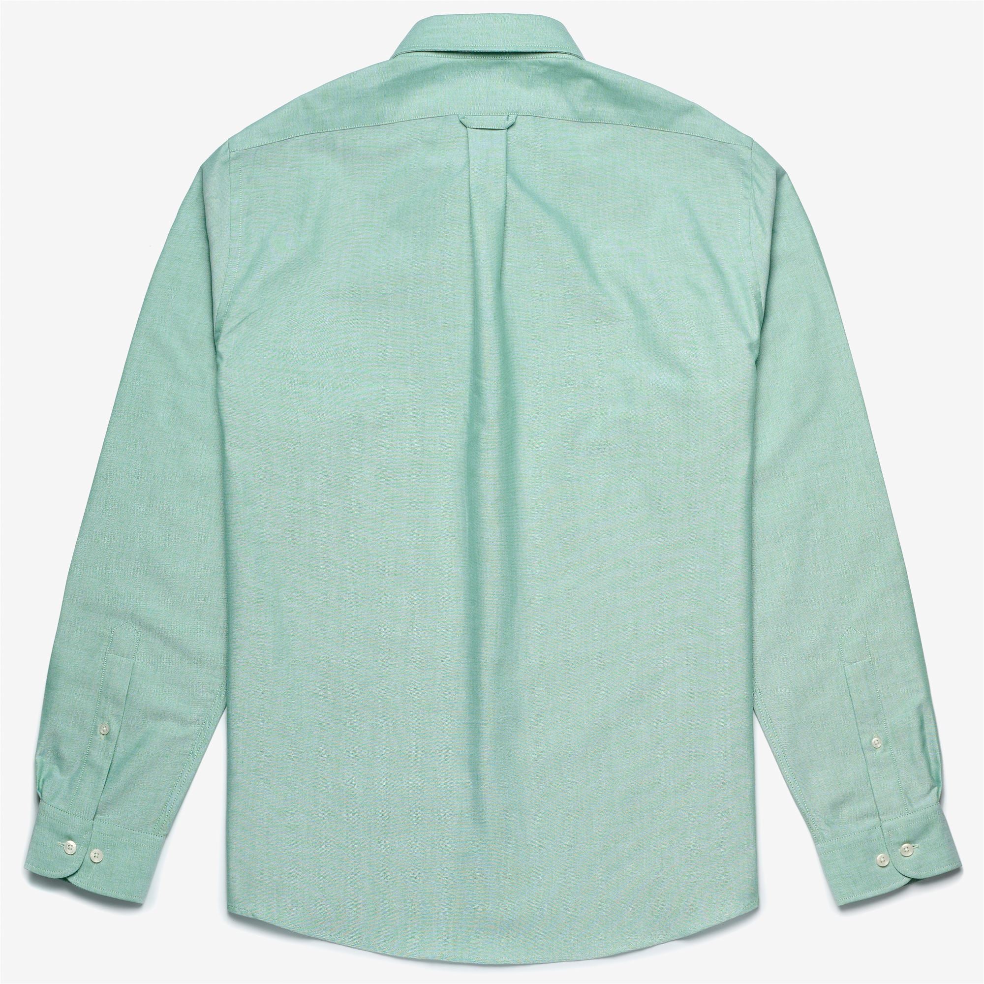 WHALEBACK - SHIRTS - Button  Down - Man - GREEN LT GRASS