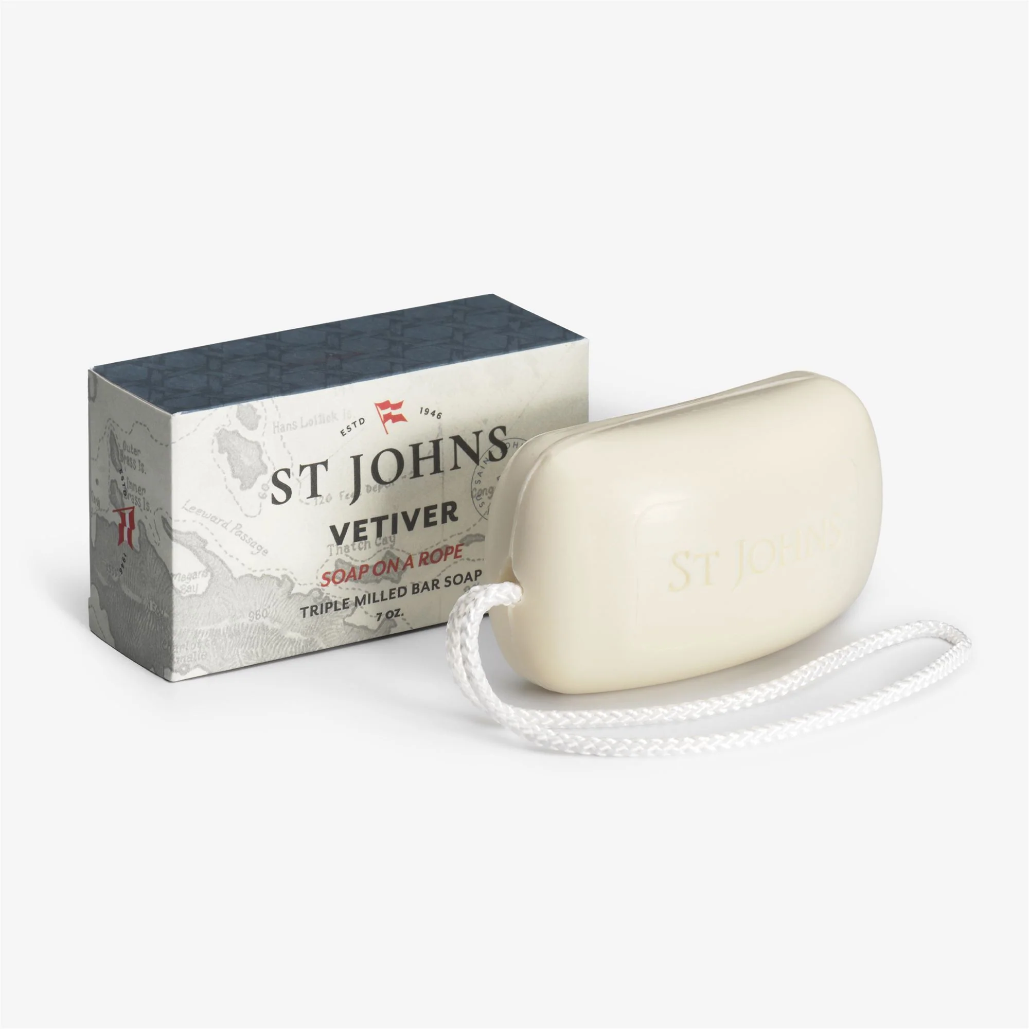 ST JOHNS SOAP ON A ROPE - PERFUMESBATH AND BODY - Soap on a Rope - Unisex - VETIVER