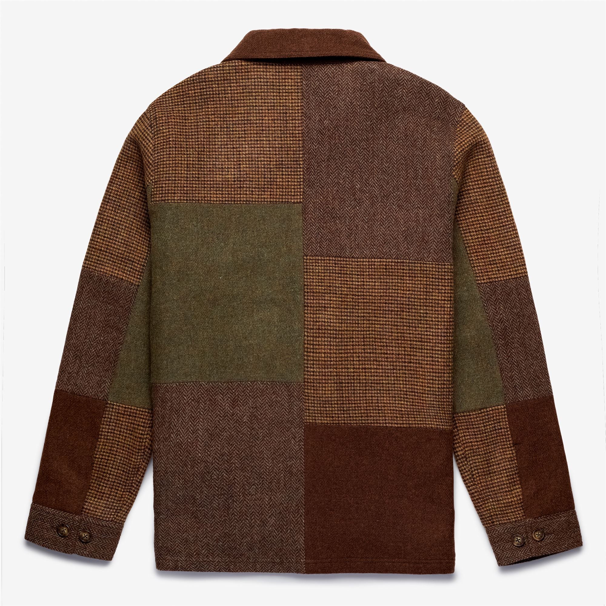 DORR PATCHWORK - Jackets - Mid - Unisex - BROWN MULTICOLOR CHECK