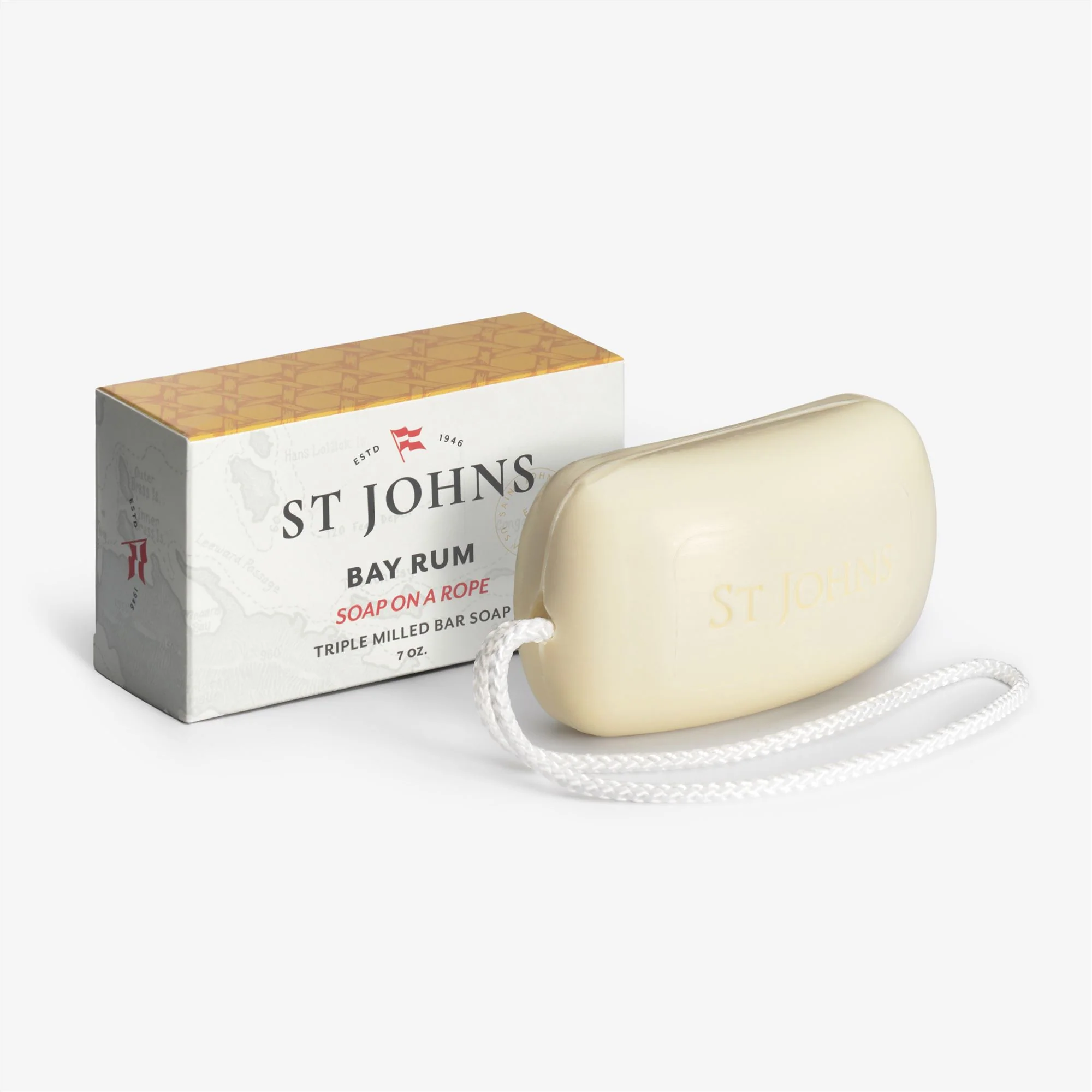 ST JOHNS SOAP ON A ROPE - PERFUMESBATH AND BODY - Soap on a Rope - Unisex - BAY RUM