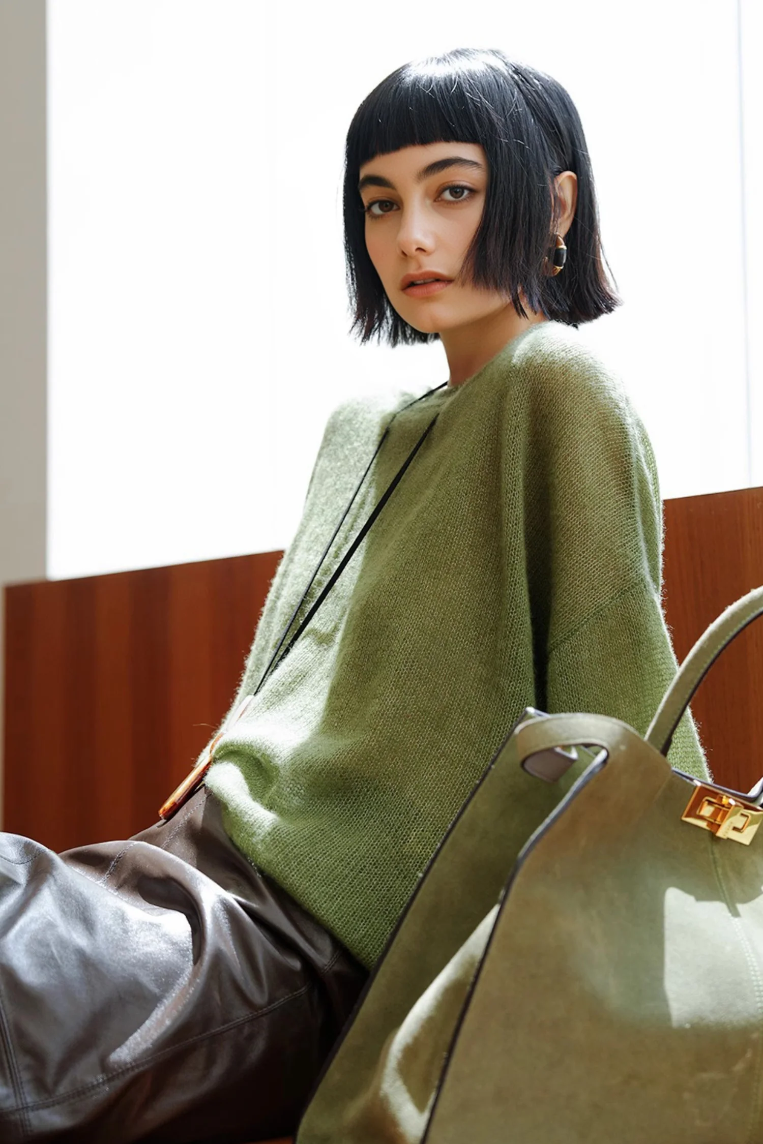 Cashmere-Silk Open Knit Off-The-Shoulder Sweater - MIAOOOO