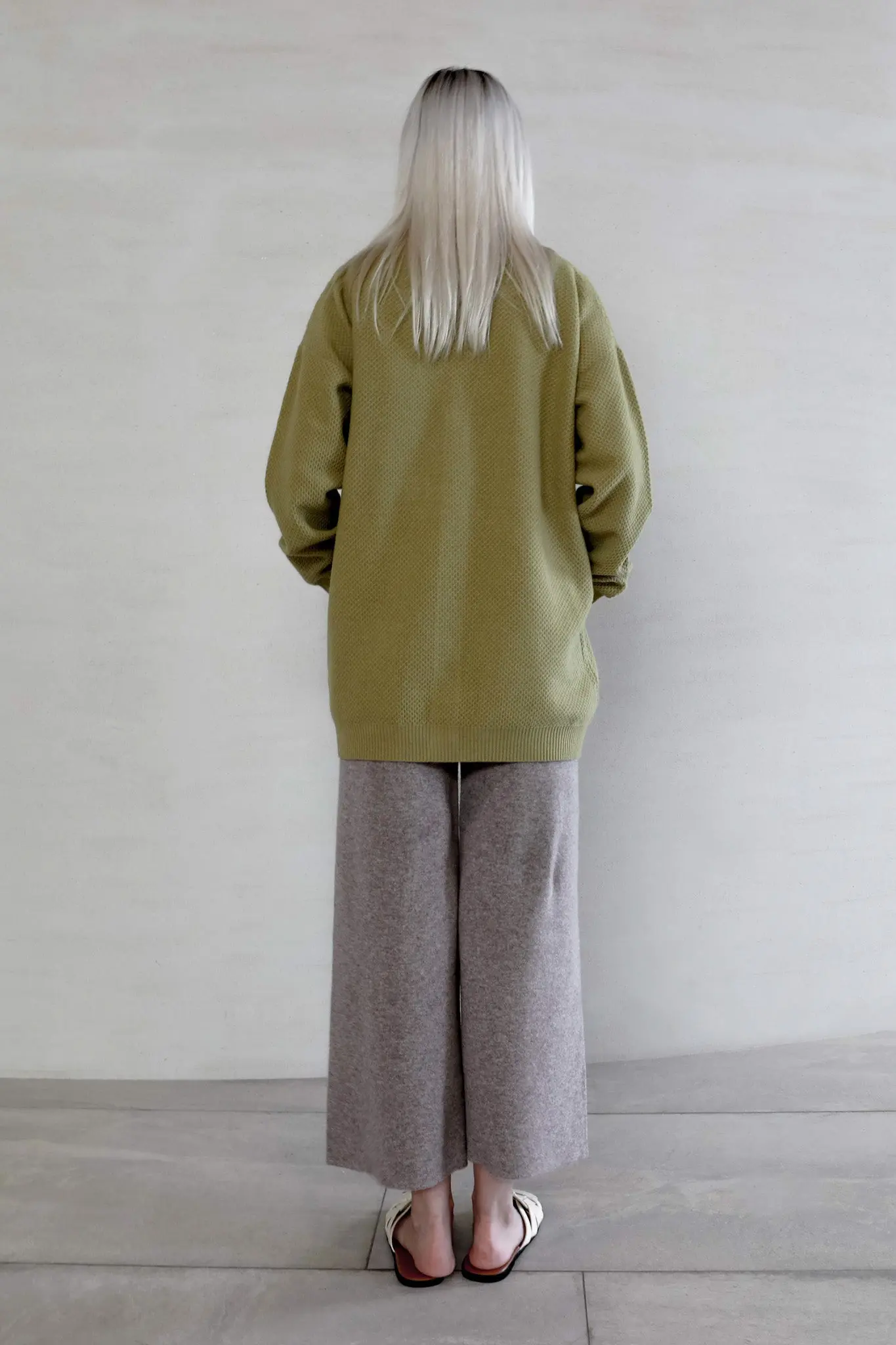 Draped Open Front Cardigan - MIAOOOO