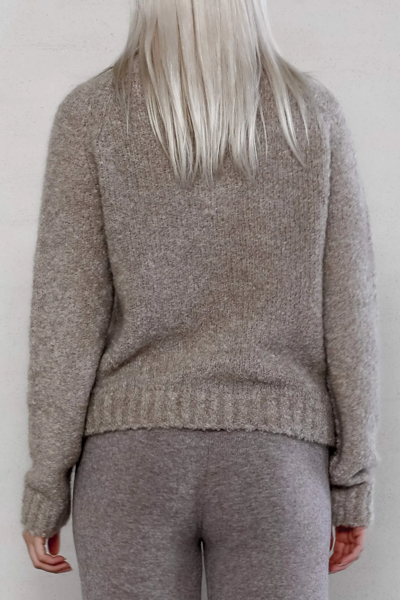 Henley Sweater in Mohair Blend - MIAOOOO