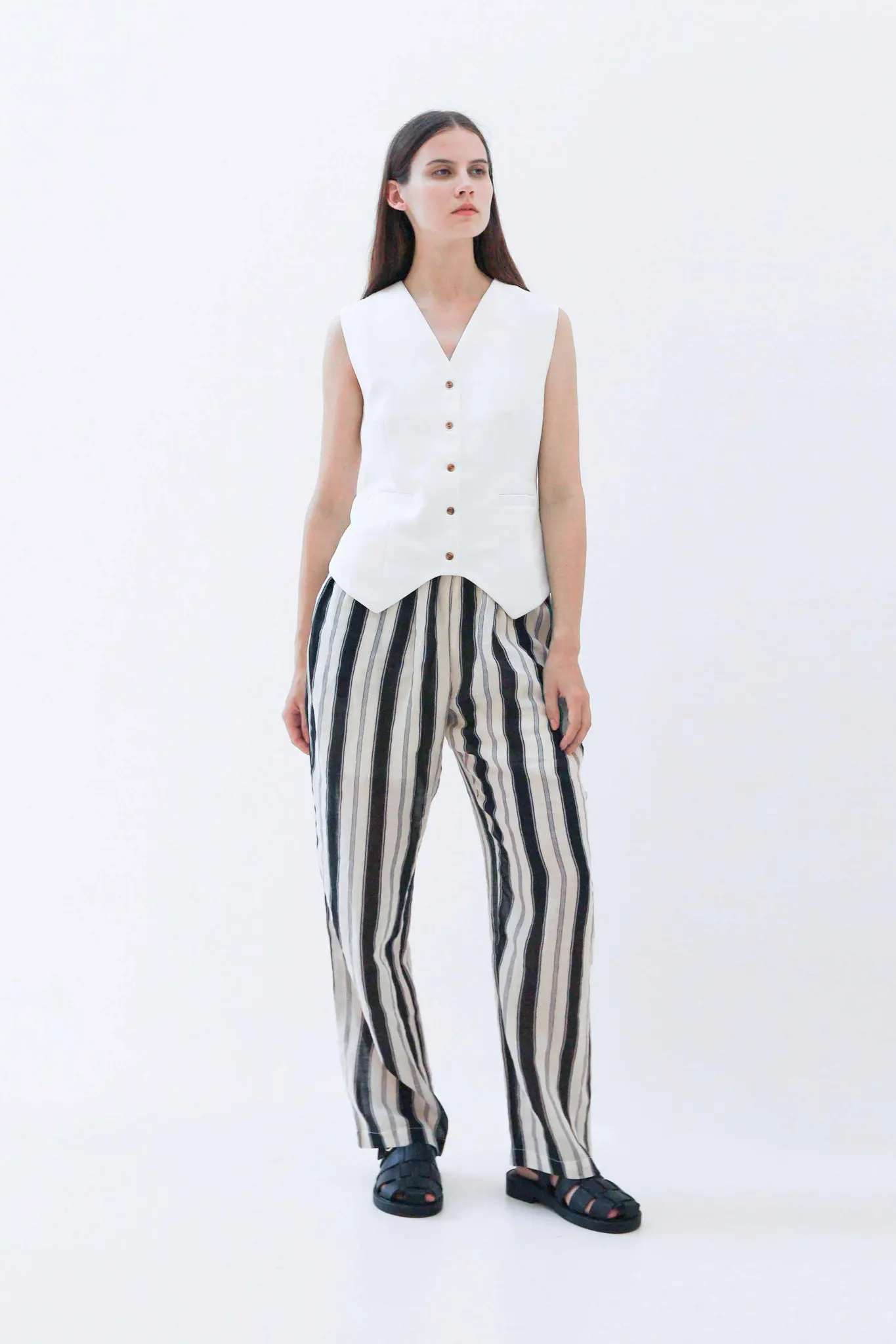 Women's White Suit Vest - MIAOOOO