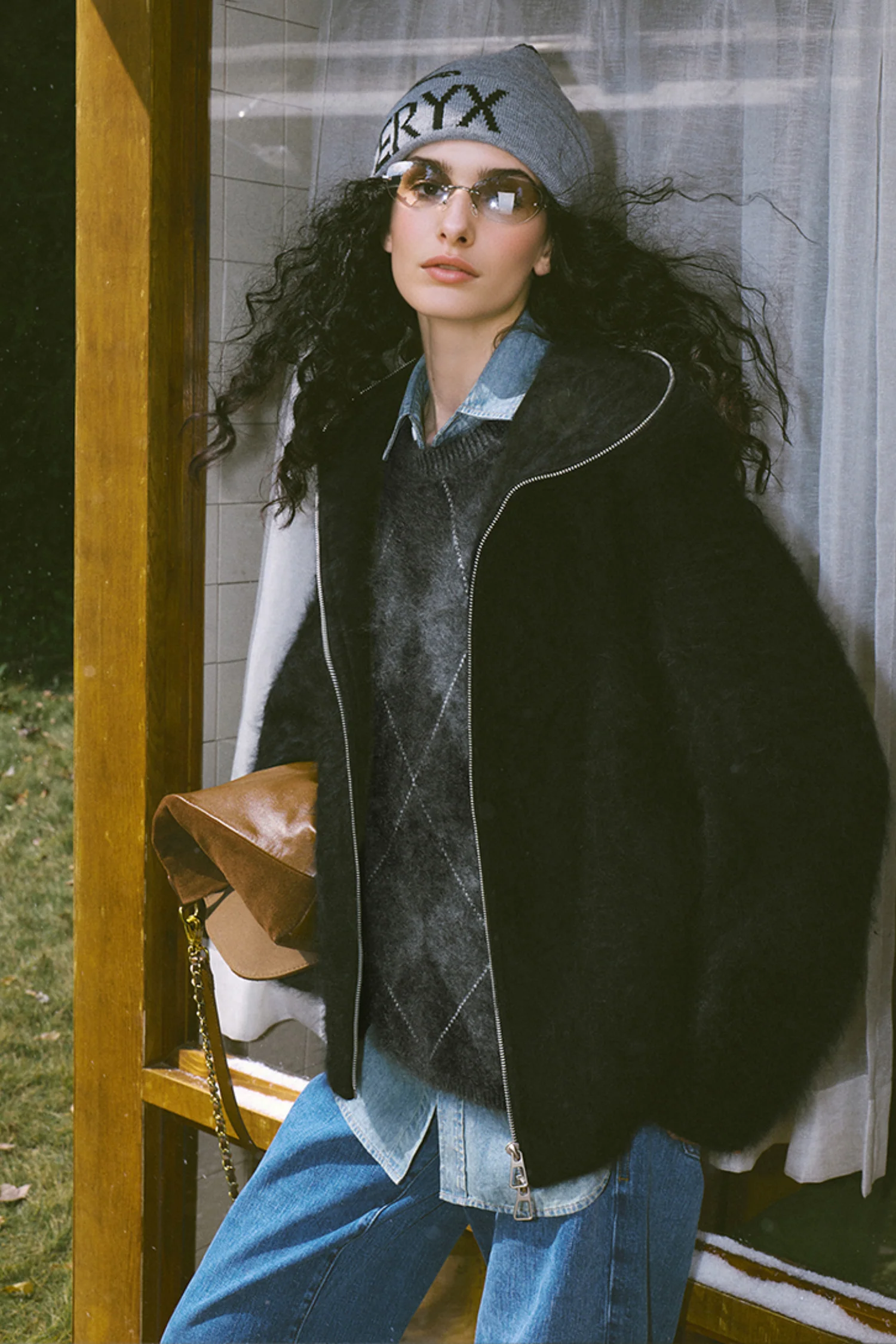 Chunky Brushed Cashmere Double-Zip Hooded Jacket - MIAOOOO