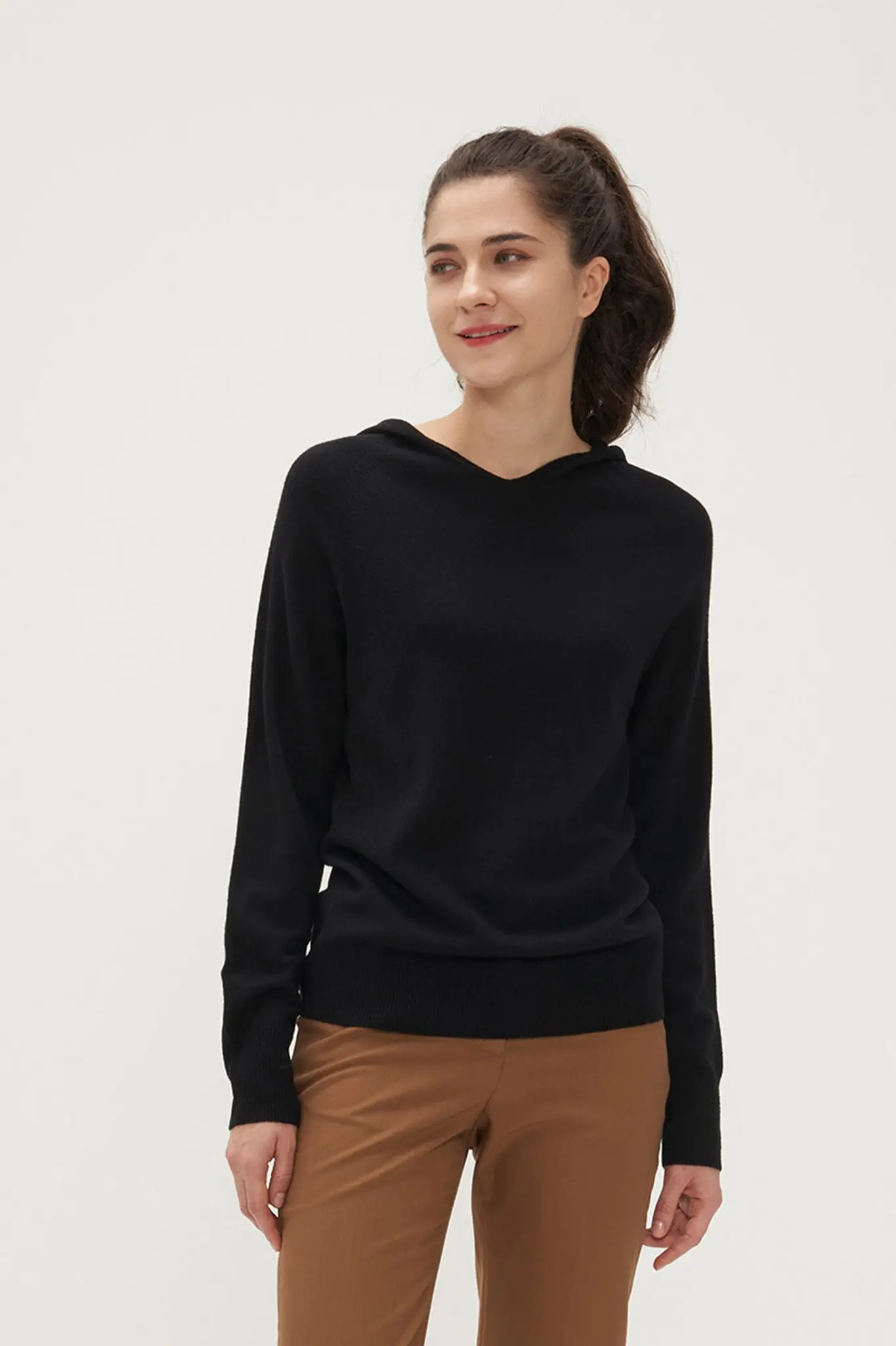 Relaxed Merino Wool Hoodie - MIAOOOO