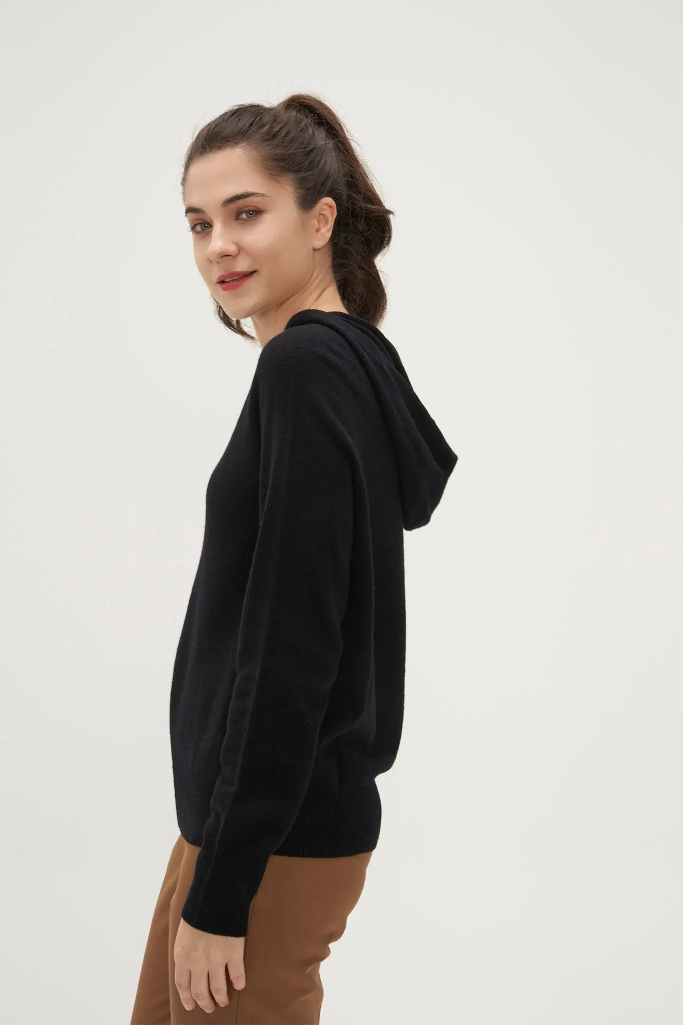 Relaxed Merino Wool Hoodie - MIAOOOO
