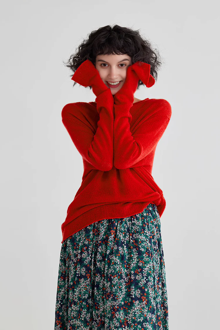 Lightweight Cashmere Crew Neck Sweater - MIAOOOO