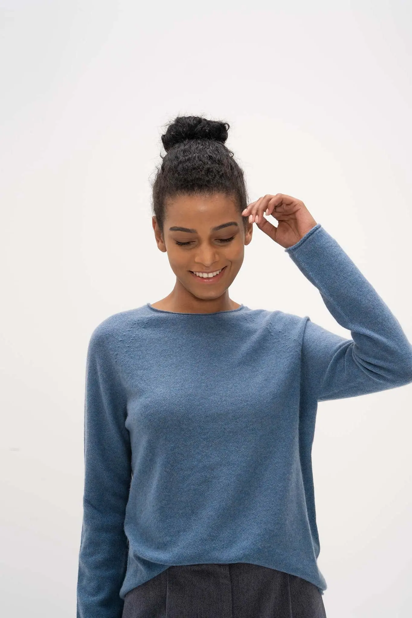 Boat Neck Cashmere Sweater - MIAOOOO