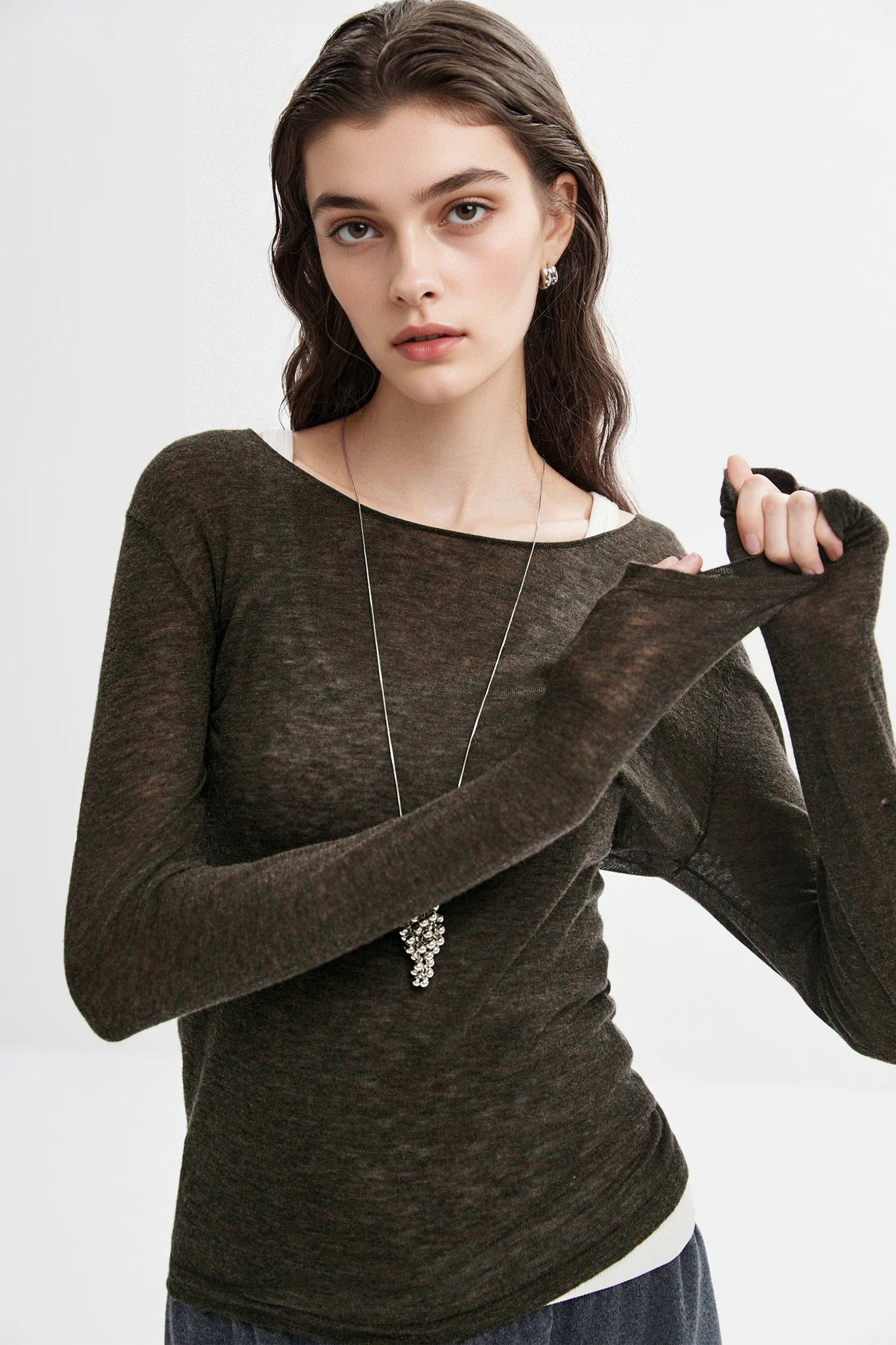 Featherlight Air-Spun Merino Boatneck Base Layer - MIAOOOO