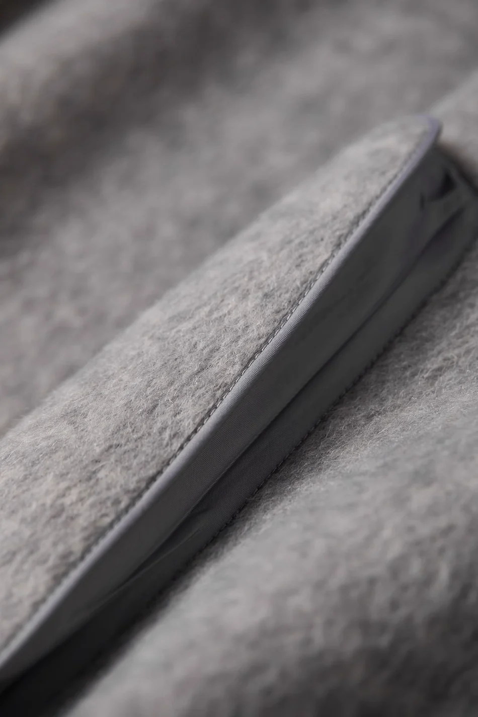 Silk Wool Blend Crewneck Cropped Jacket - MIAOOOO