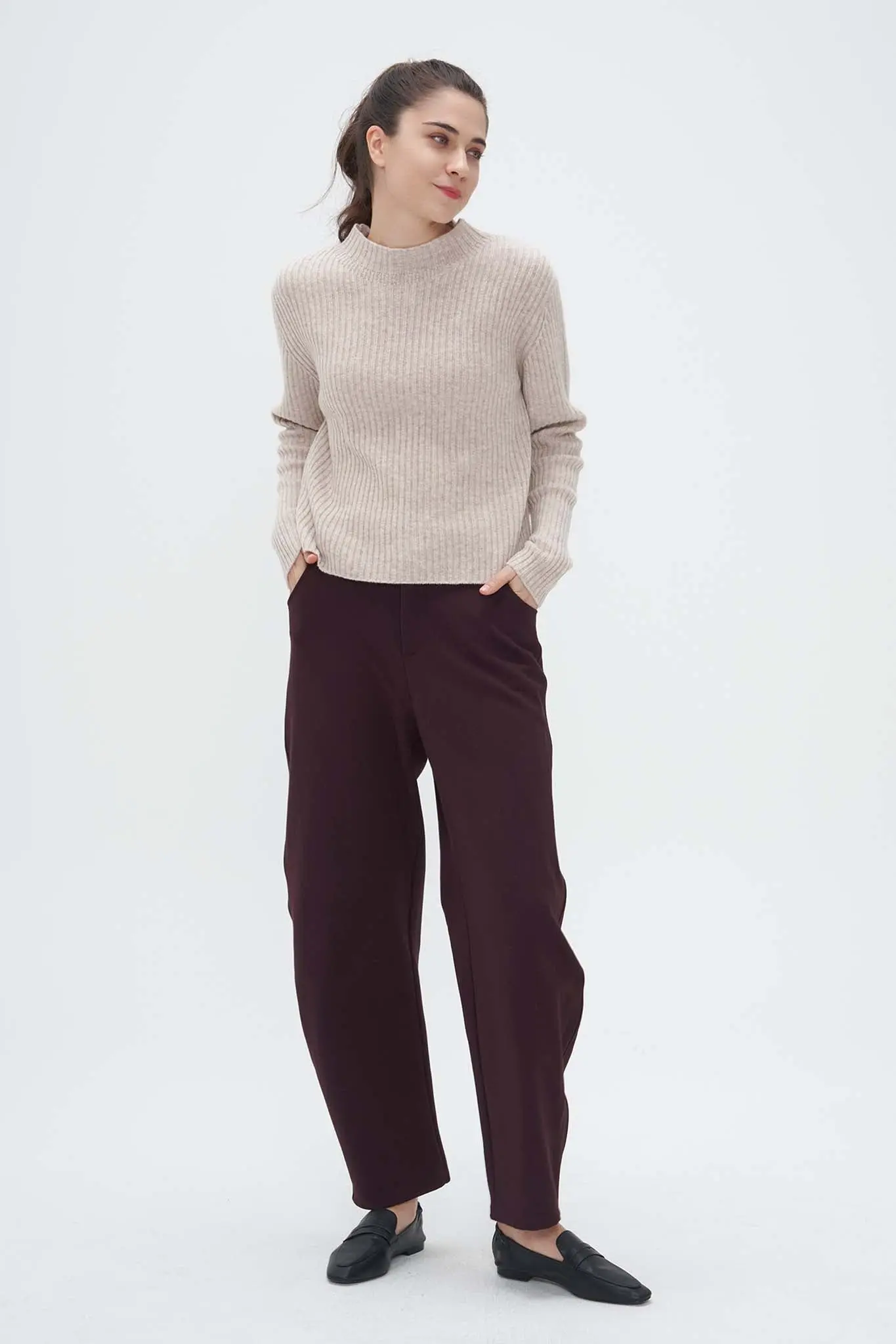 Fisherman Sweater in Cashmere and Wool - MIAOOOO