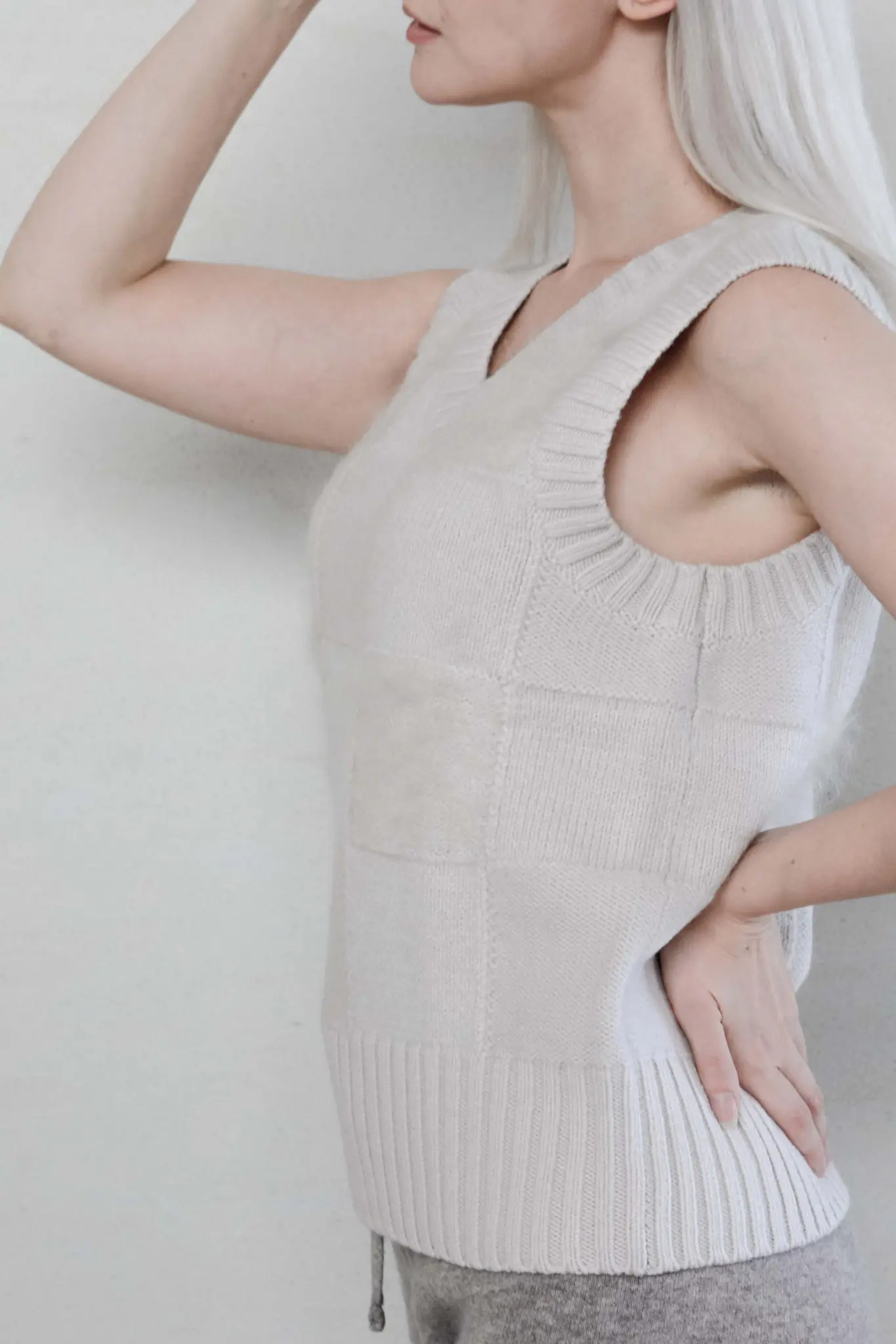 Checkered Wool Vest - MIAOOOO