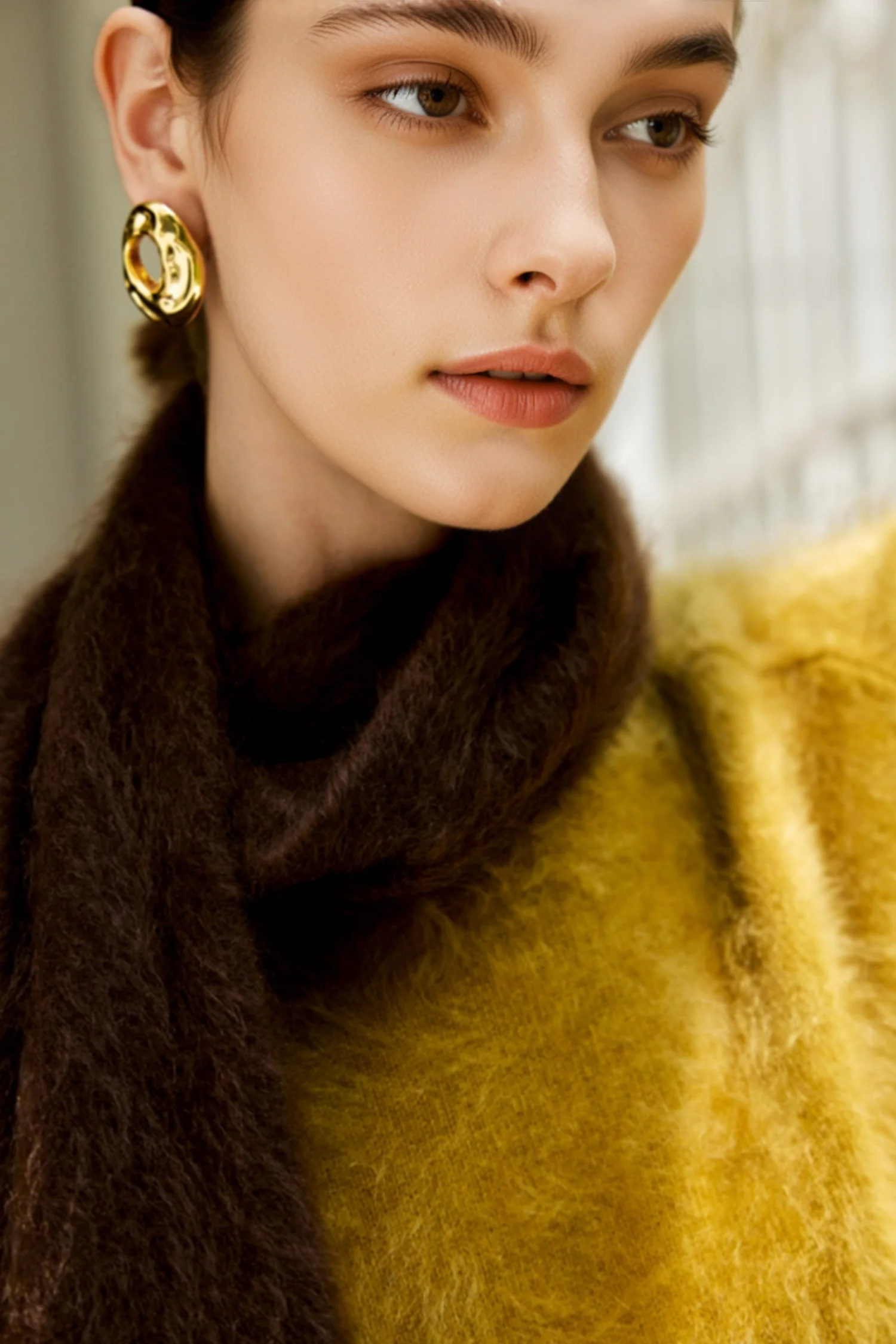 Chunky Brushed Cashmere Crewneck Sweater - MIAOOOO