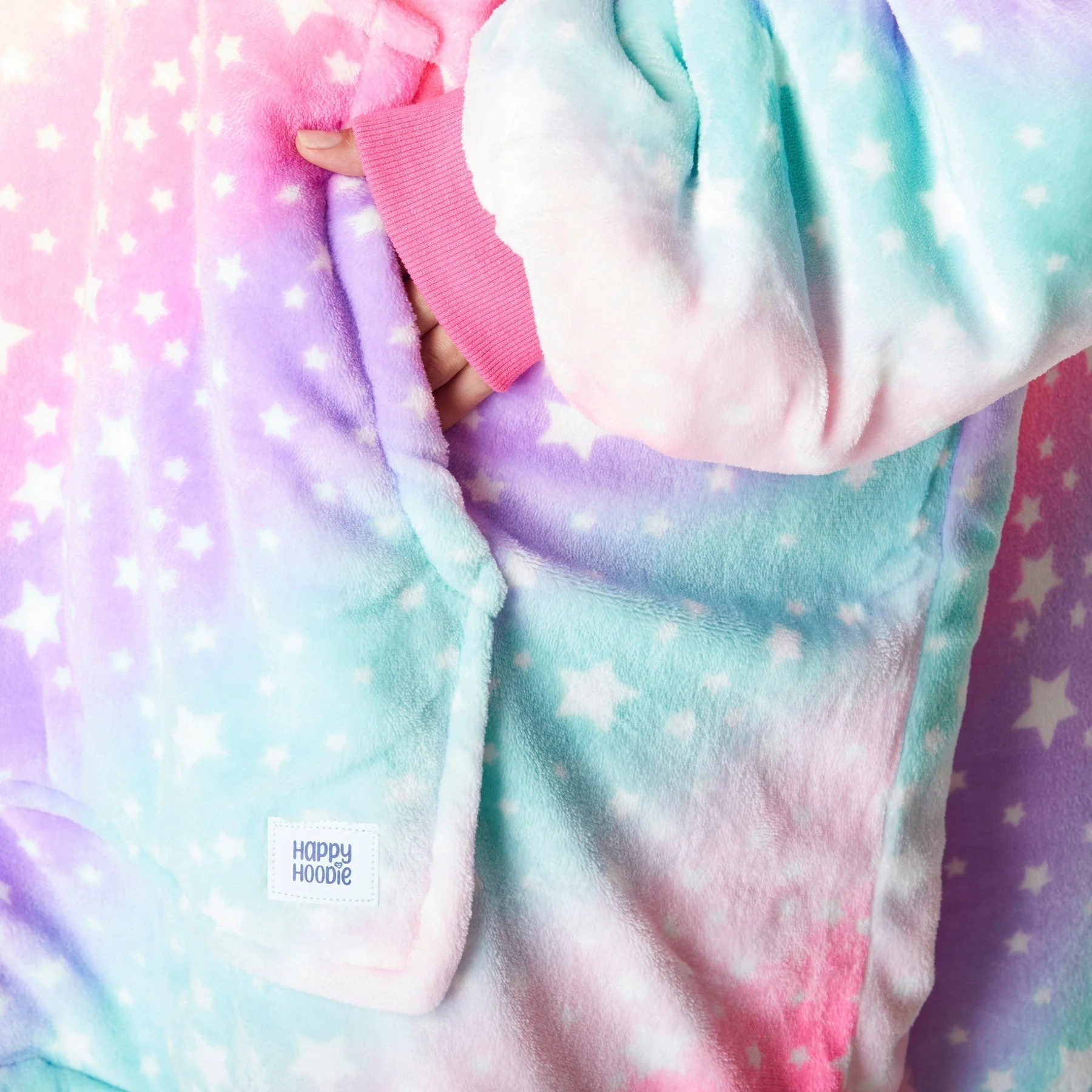 Pinker Regenbogen HappyHoodie