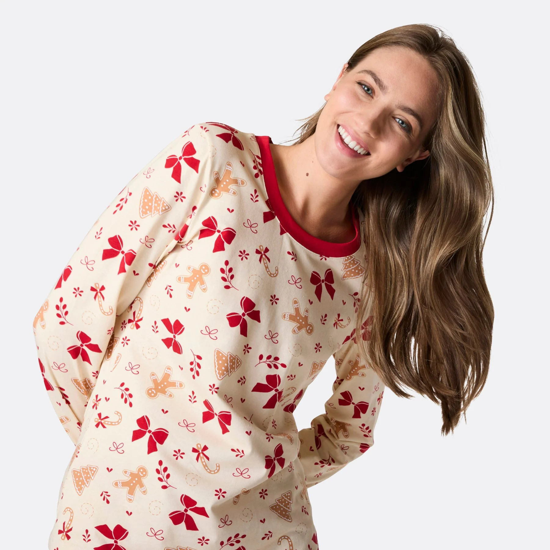 Lebkuchen Weihnachtspyjama Damen