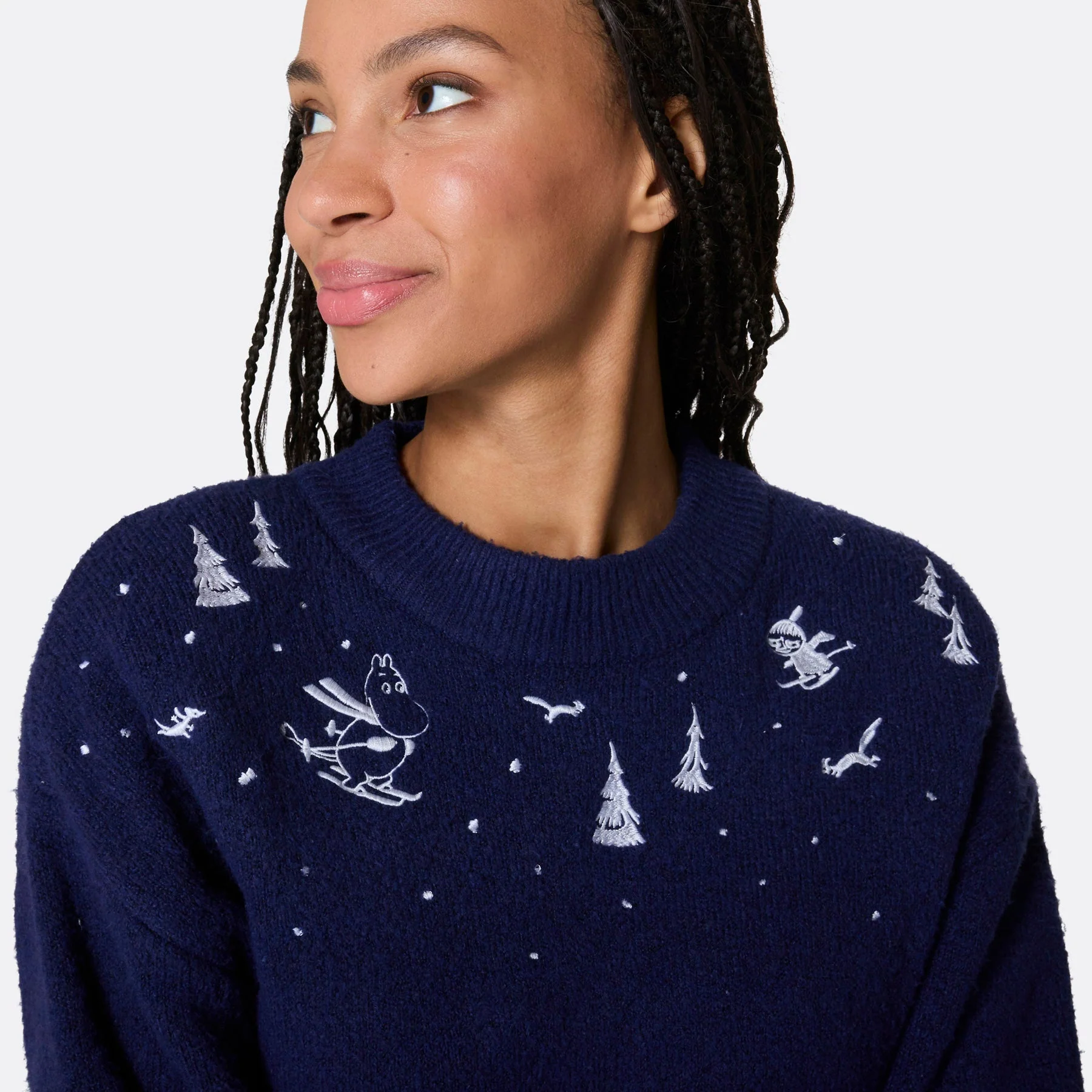 Mumins Oversized Weihnachtspullover Damen