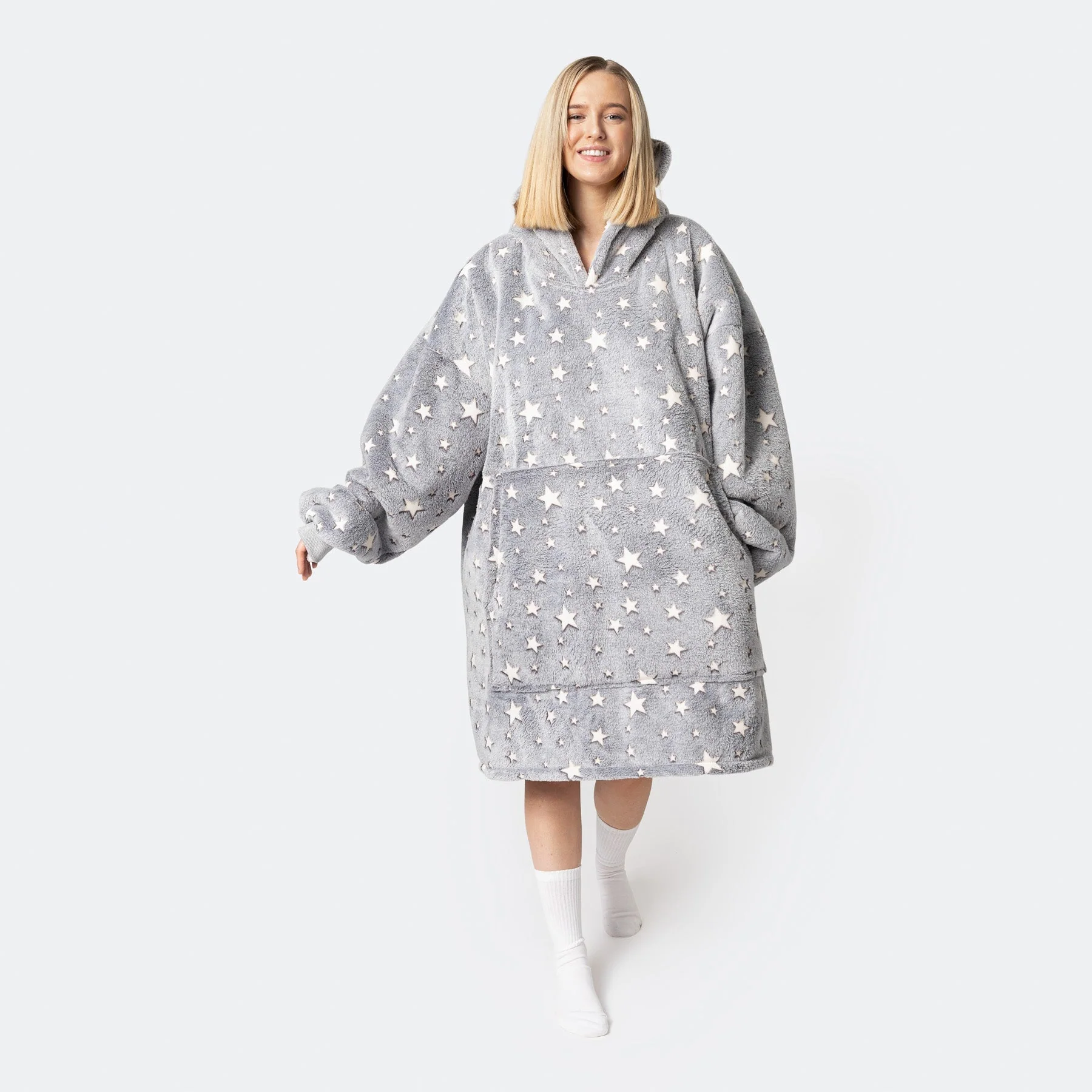 Graue Sterne HappyHoodie