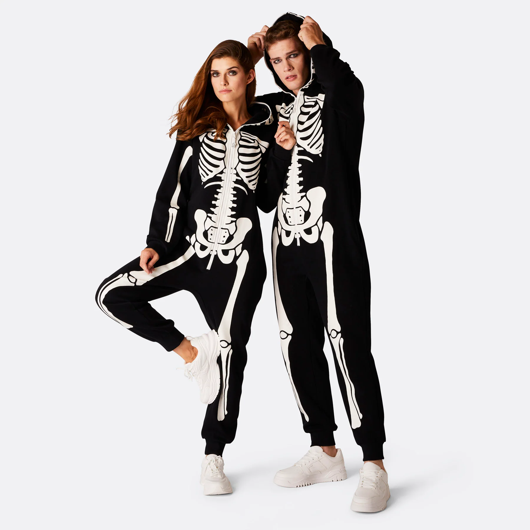 Skelett Halloween Onesie Damen