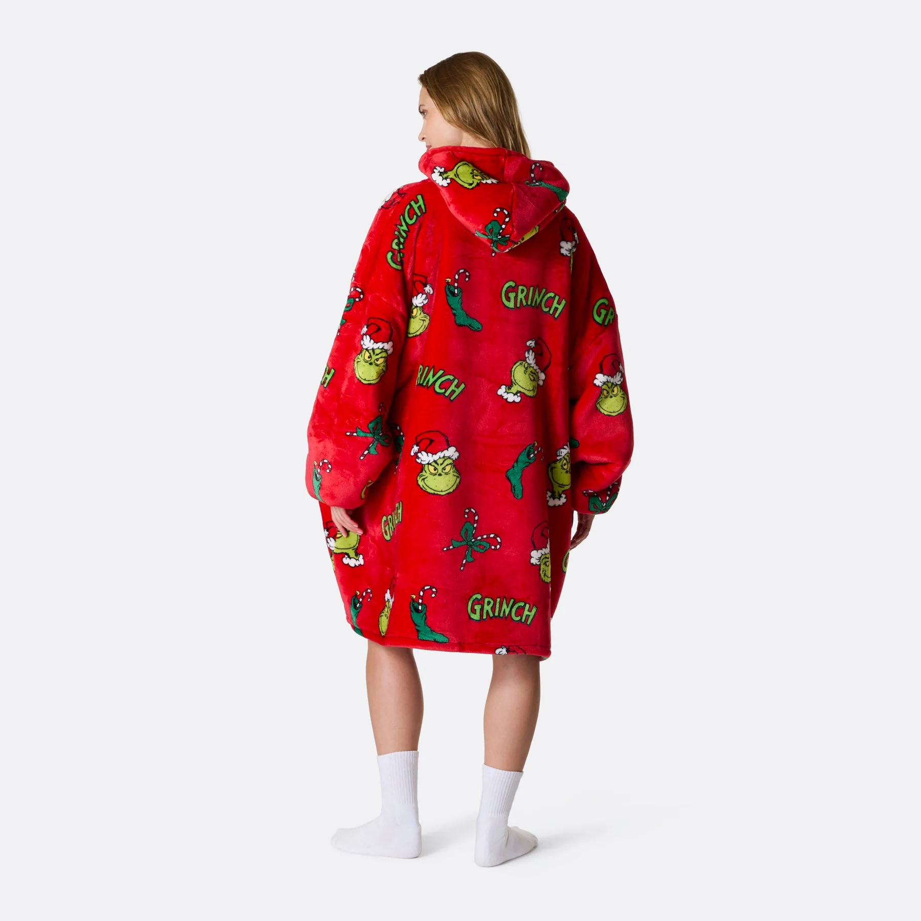 Roter Der Grinch HappyHoodie