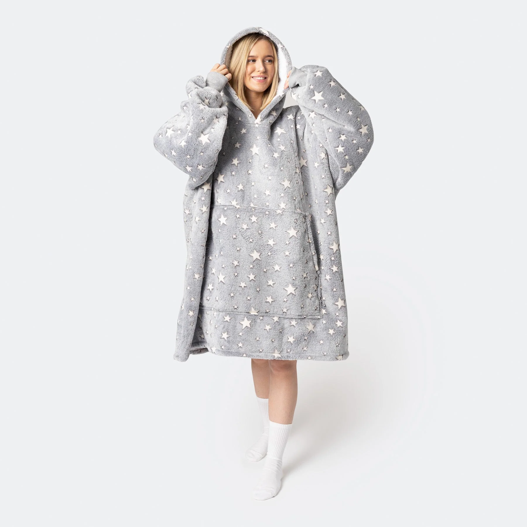 Graue Sterne HappyHoodie