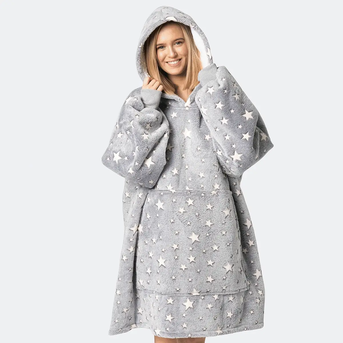 Graue Sterne HappyHoodie