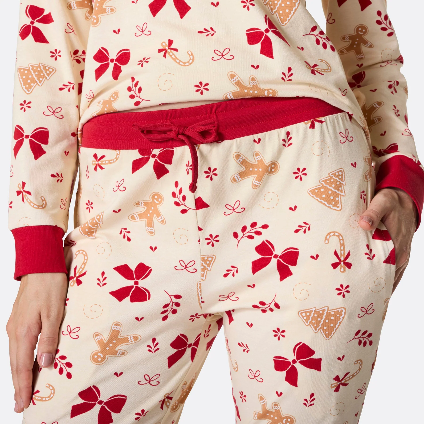 Lebkuchen Weihnachtspyjama Damen