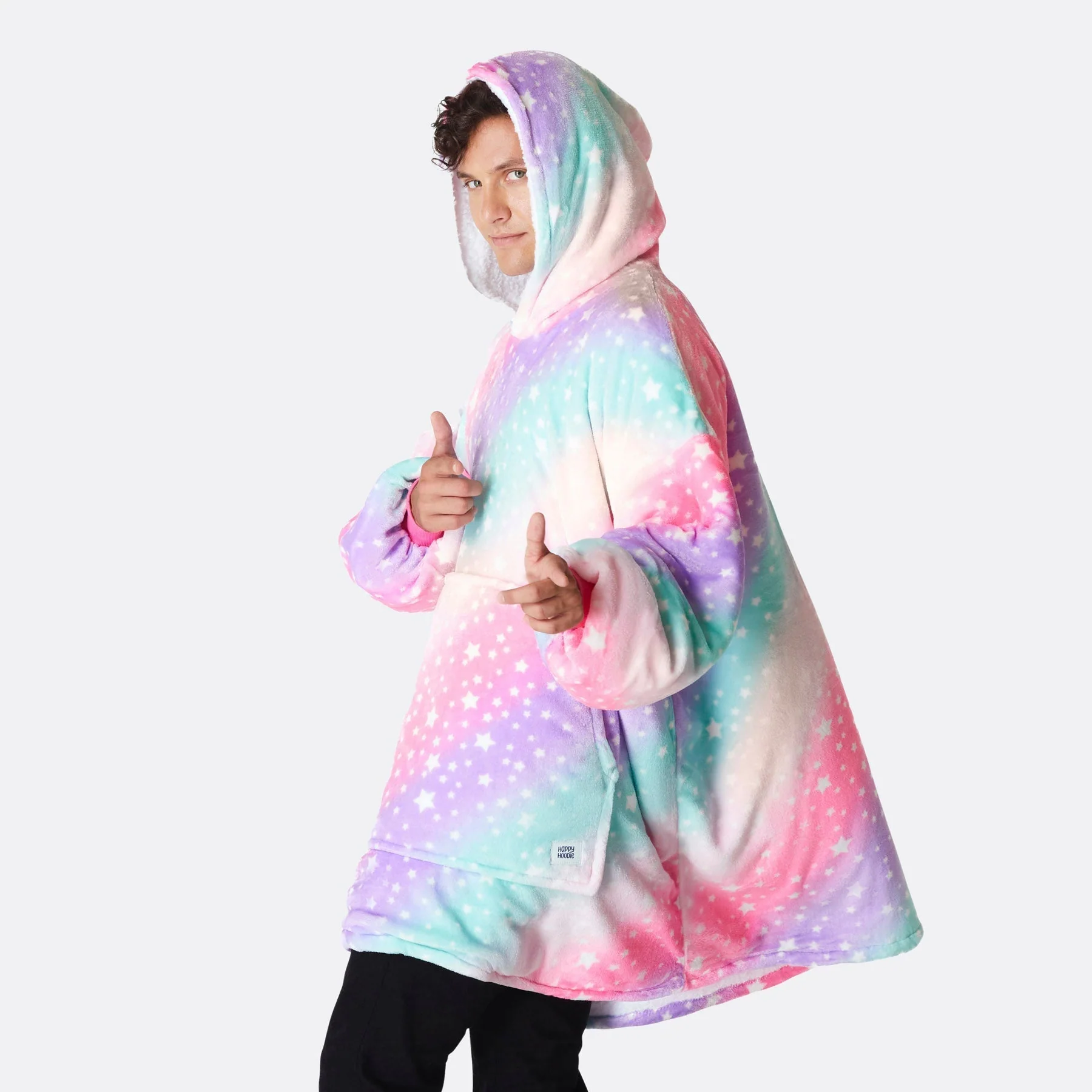 Pinker Regenbogen HappyHoodie