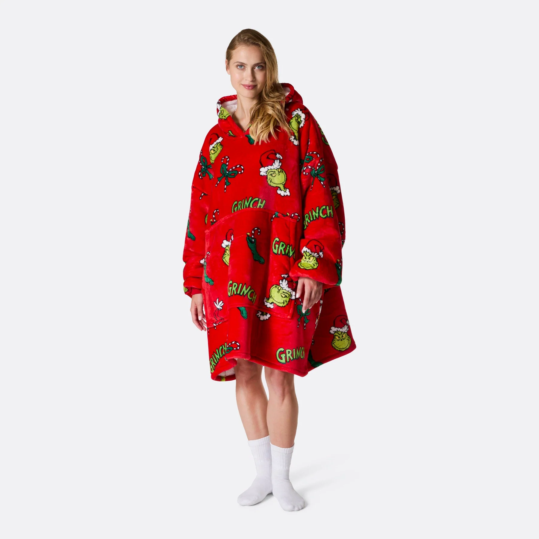 Roter Der Grinch HappyHoodie