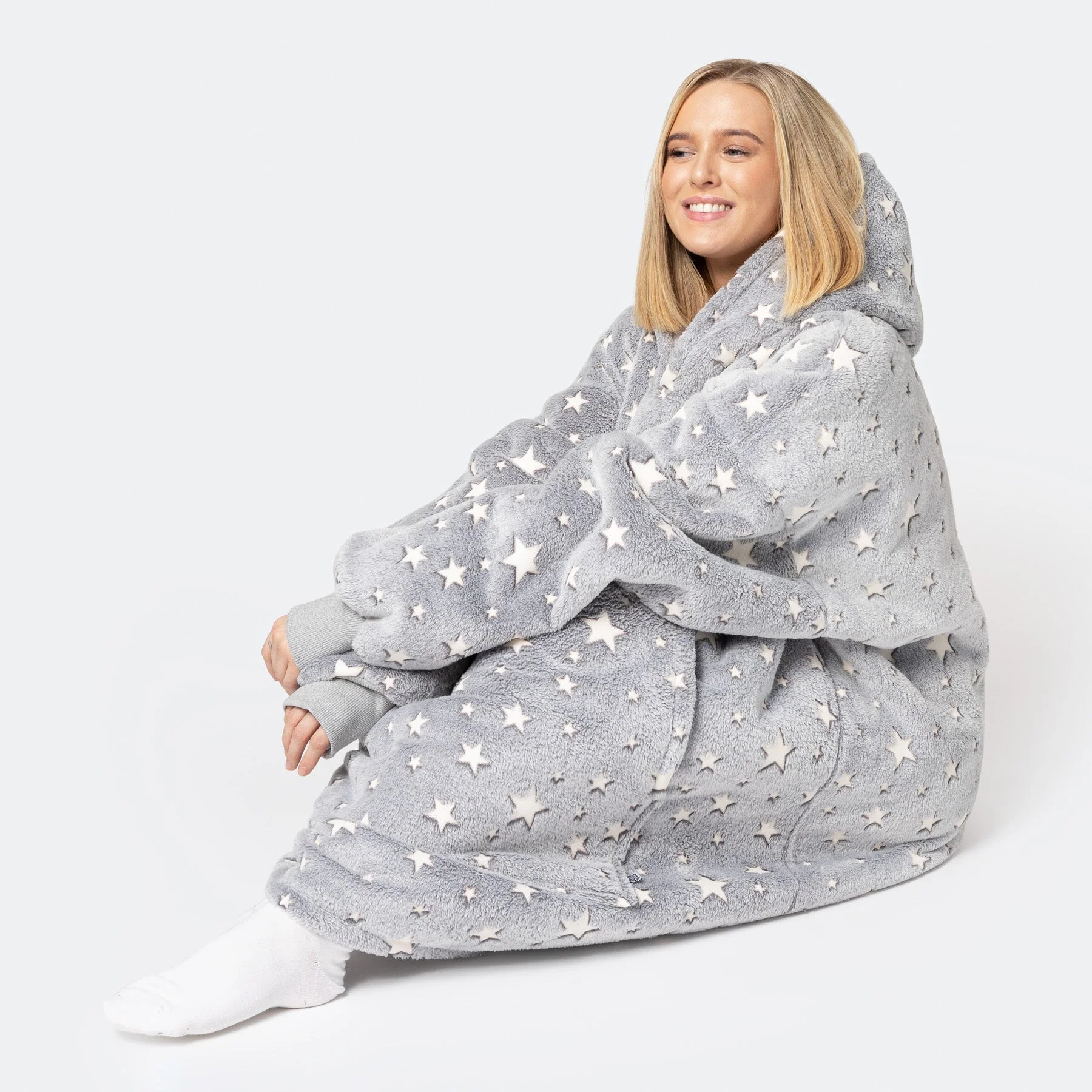 Graue Sterne HappyHoodie