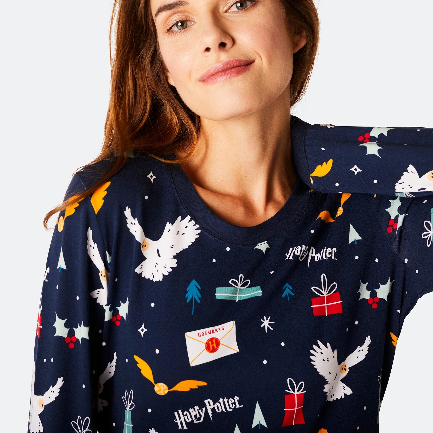 Blauer Harry Potter Pyjama Damen