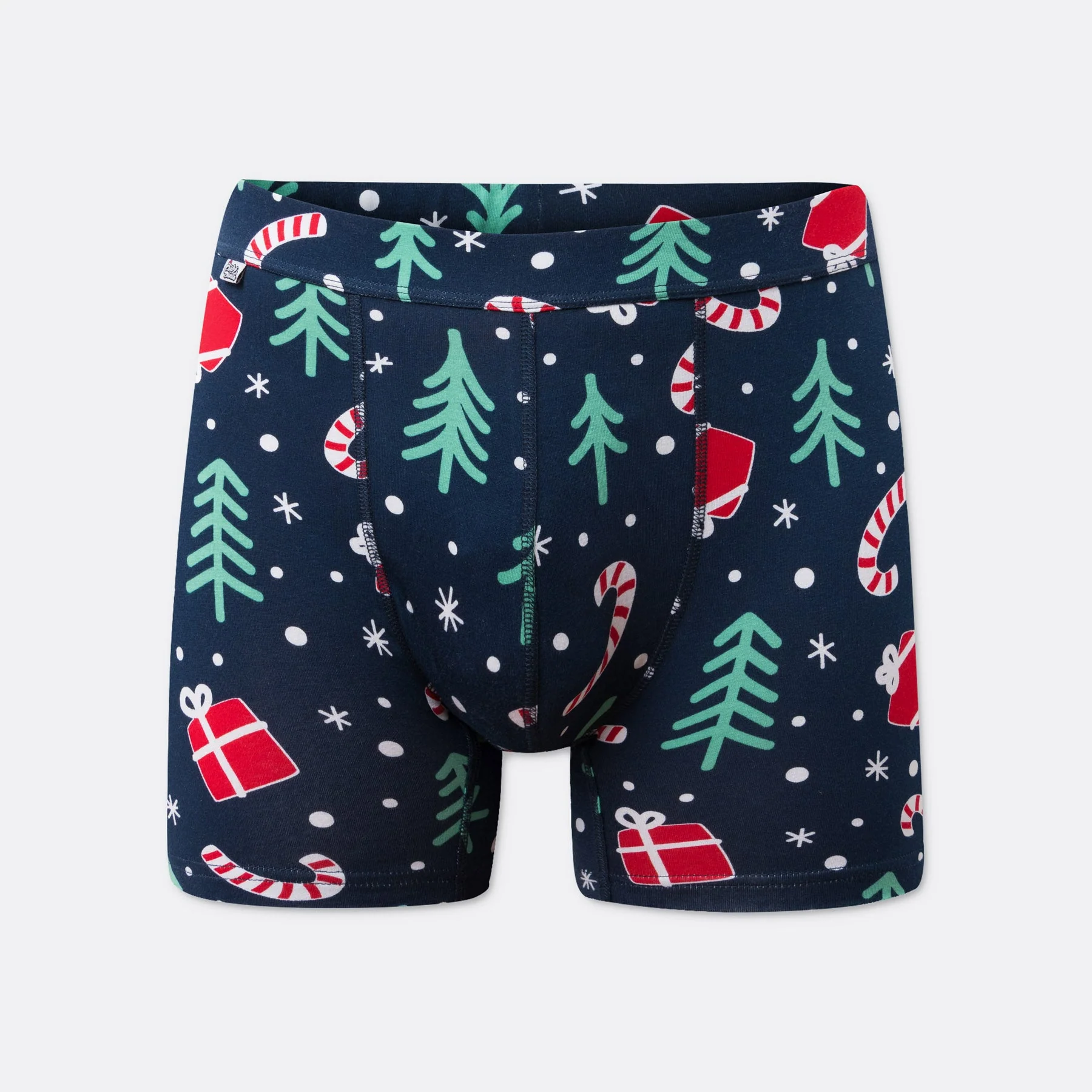 Blaues Weihnachtsmuster Boxershorts