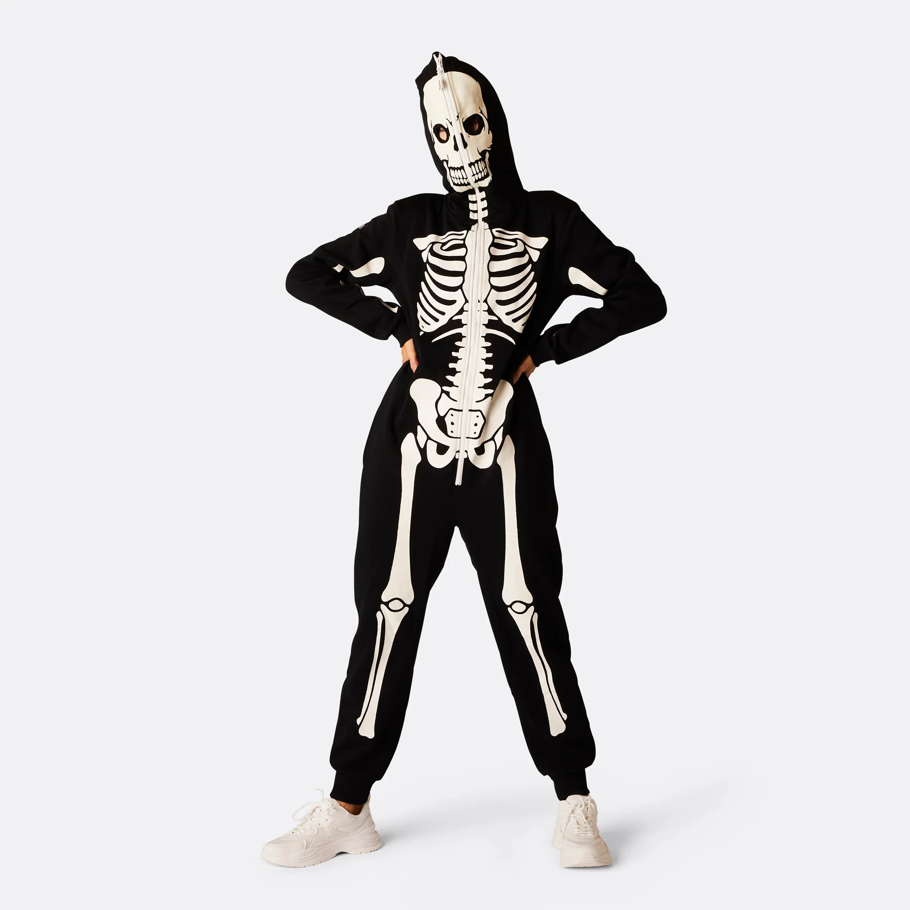 Skelett Halloween Onesie Damen