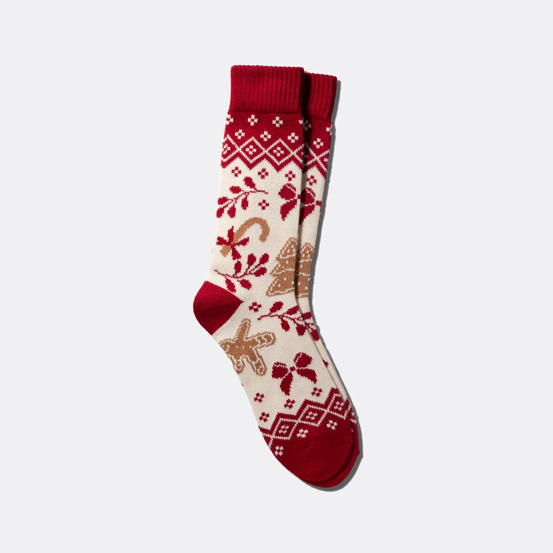 Lebkuchen Weihnachts-Stricksocken