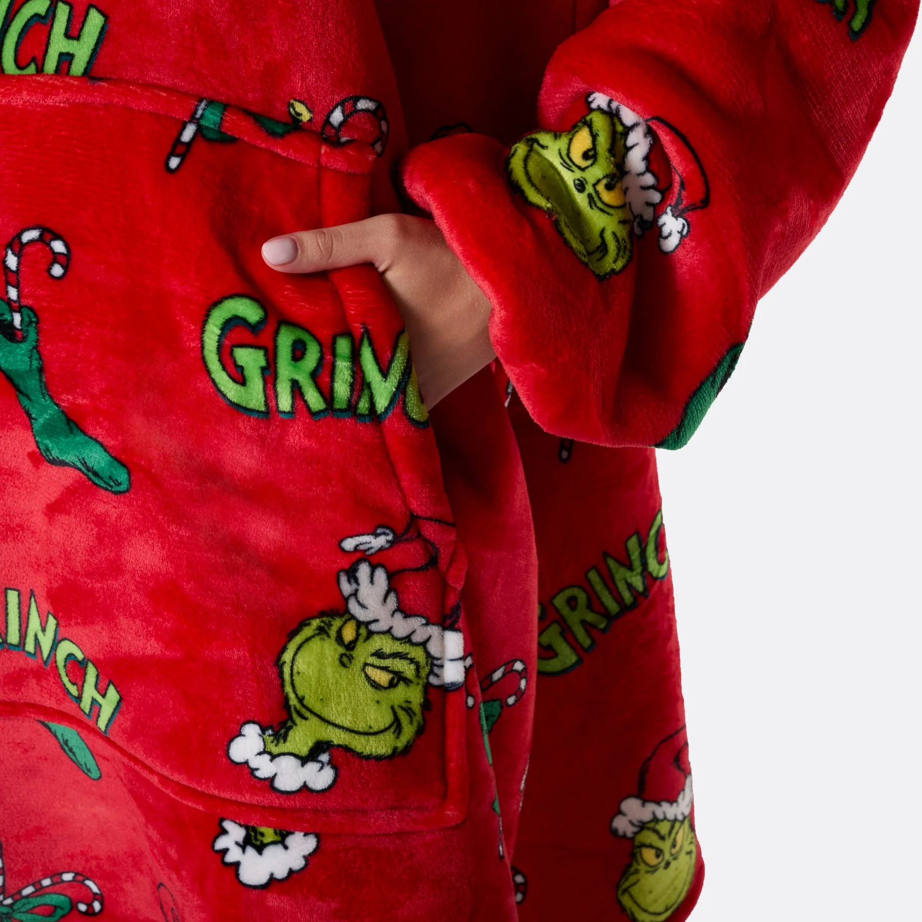 Roter Der Grinch HappyHoodie