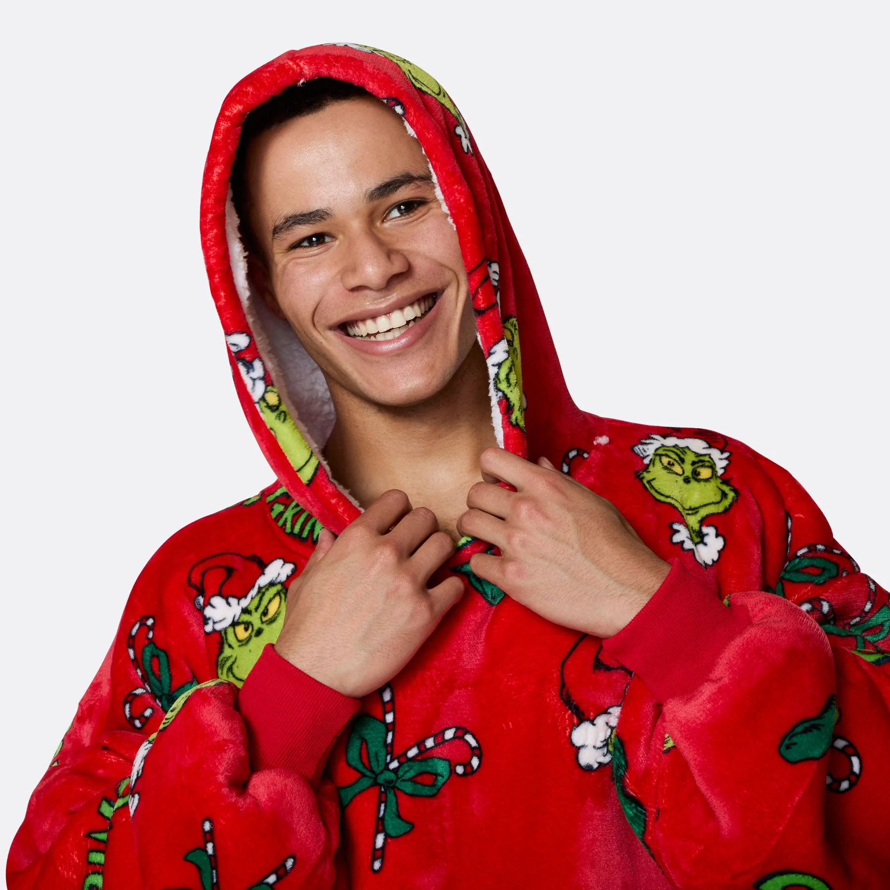 Roter Der Grinch HappyHoodie
