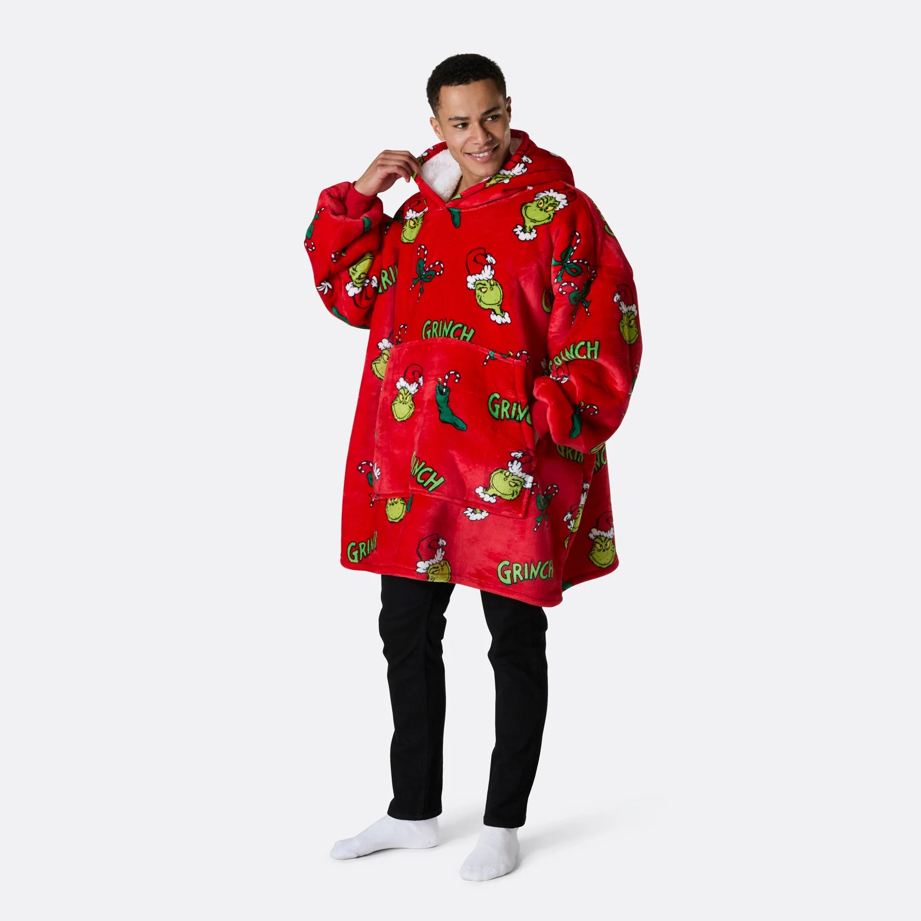 Roter Der Grinch HappyHoodie