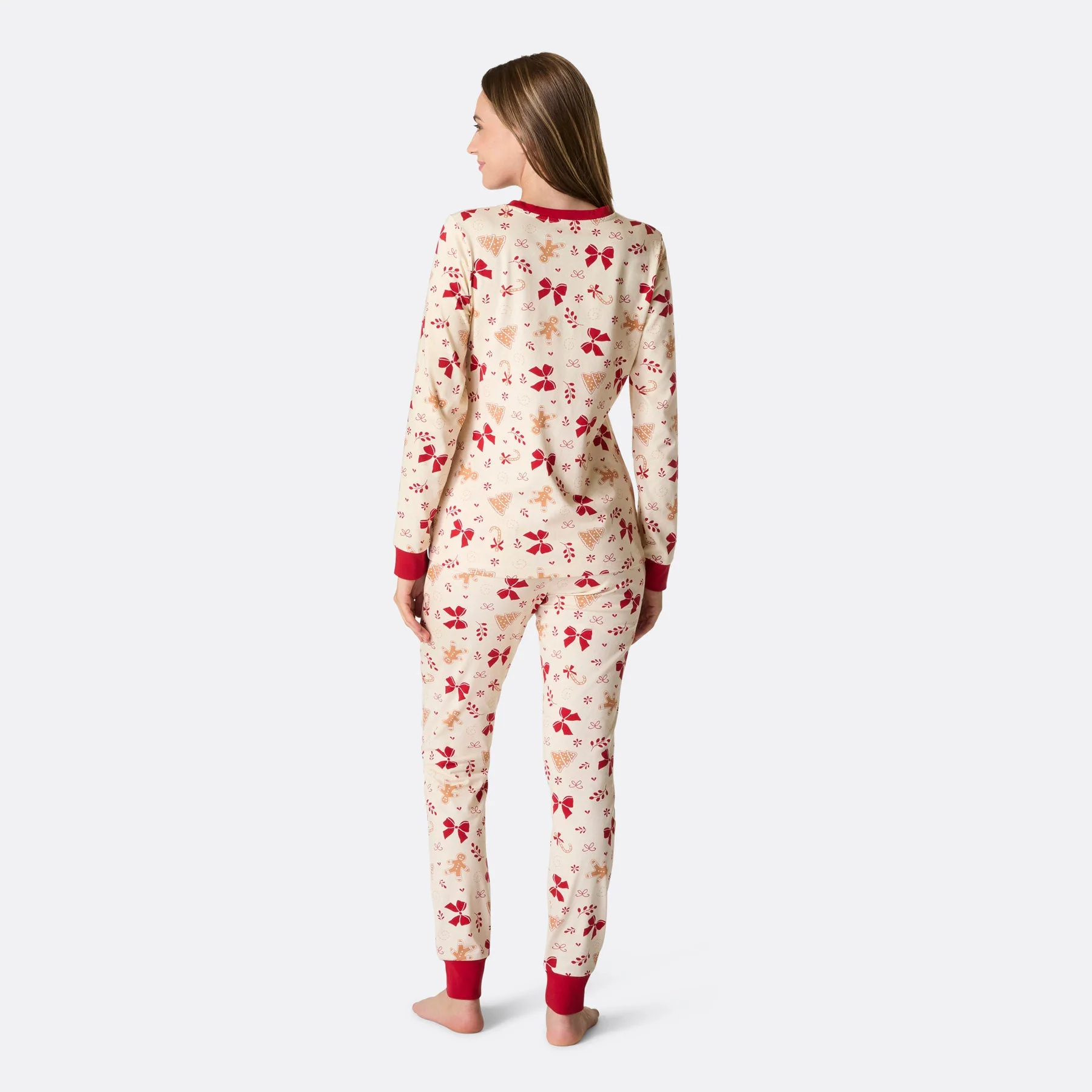 Lebkuchen Weihnachtspyjama Damen