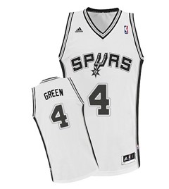 San Antonio Spurs #4 Danny Green White Swingman Jersey