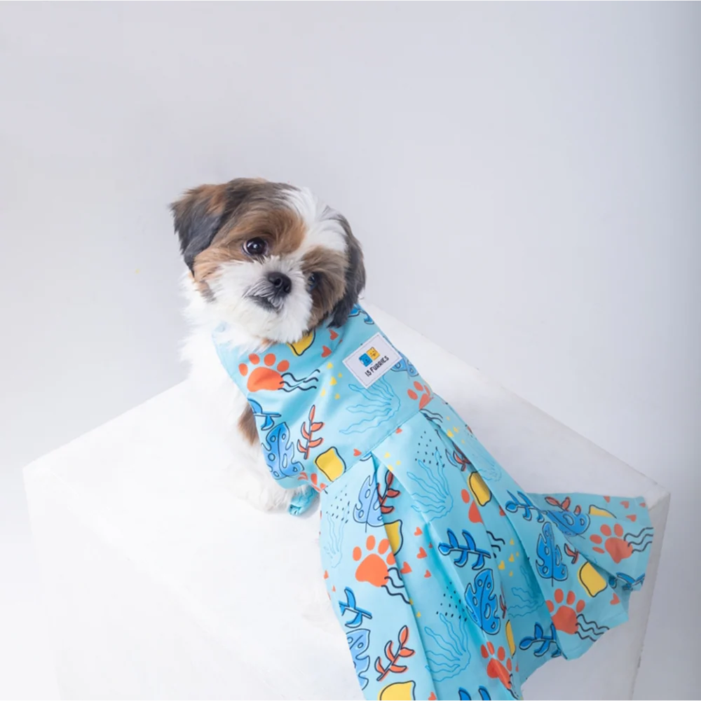 15 Furries Monstera Tropical Dress for Dogs