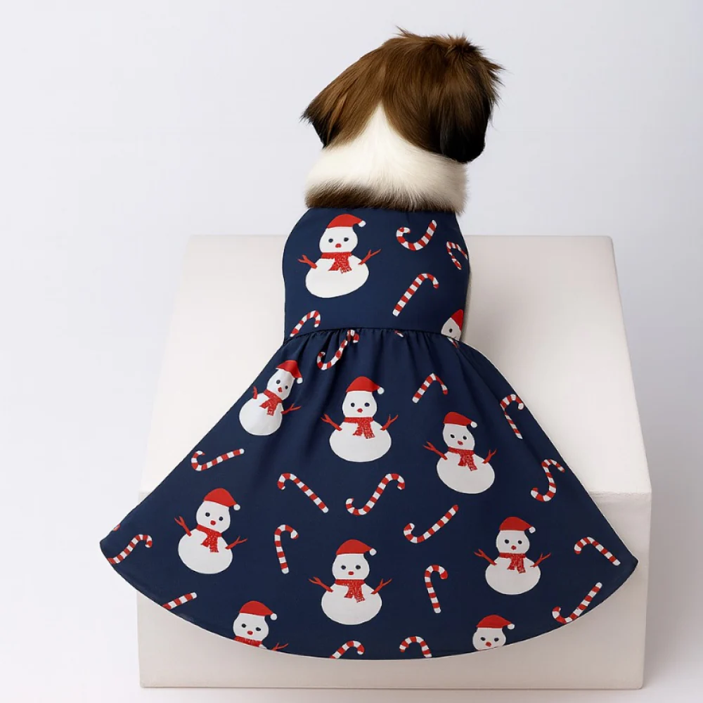 15 Furries Snowman Dress for Dogs (Dark Blue)