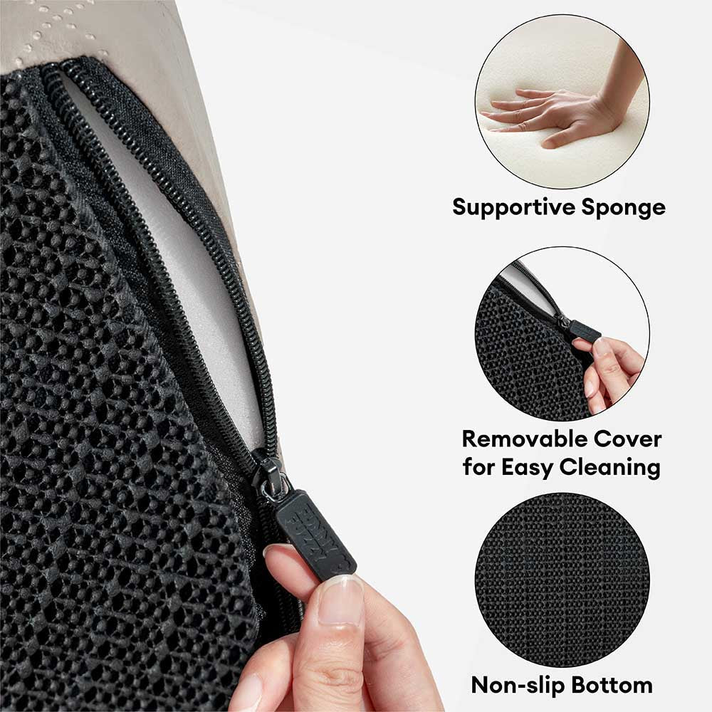 Luxe Water-repellent Faux Leather Removable Spiral Pet Stairs - StepEase