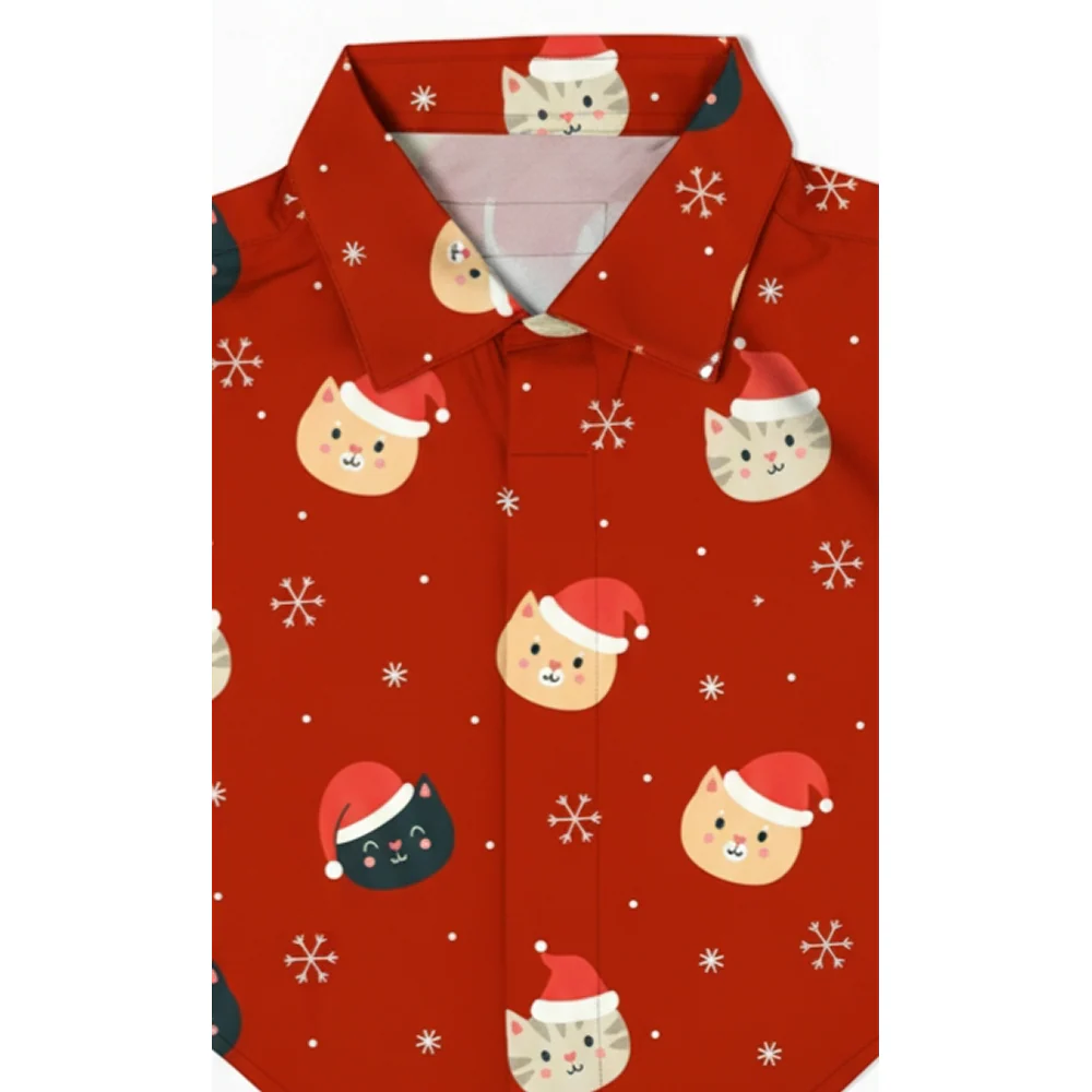 15 Furries Snowy Shirts for Cats (Red)