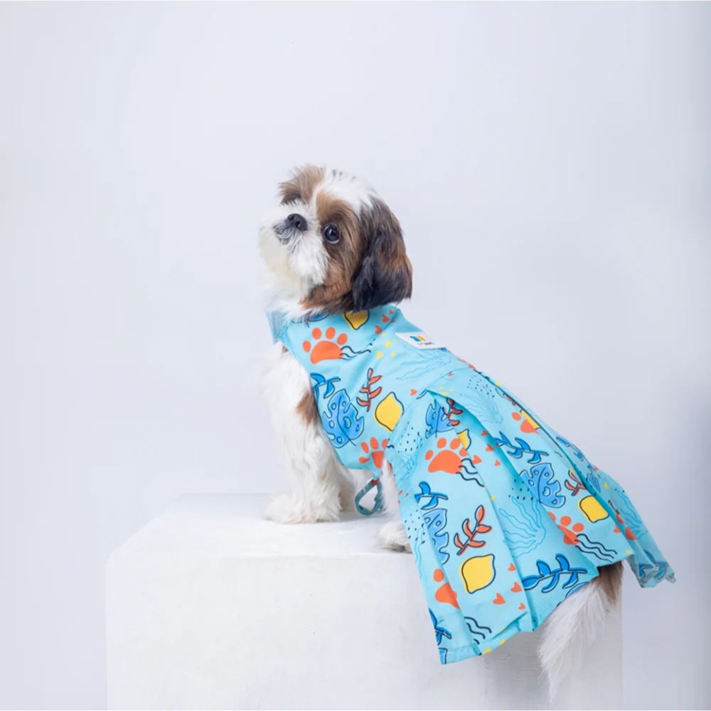 15 Furries Monstera Tropical Dress for Dogs