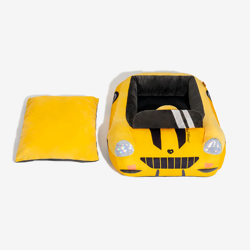 Classic Convertible Race Car Bolster Cat Bed - Fast��Fur