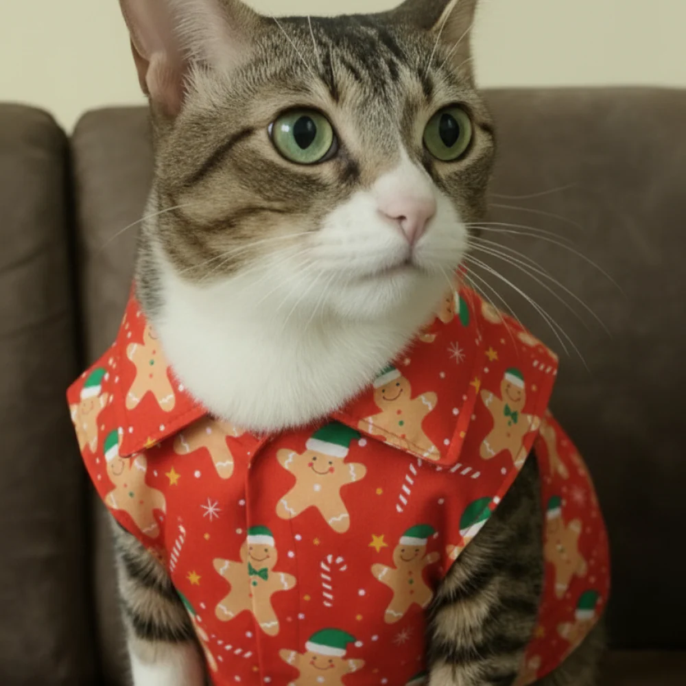 15 Furries Gingerbread Shirts for Cats