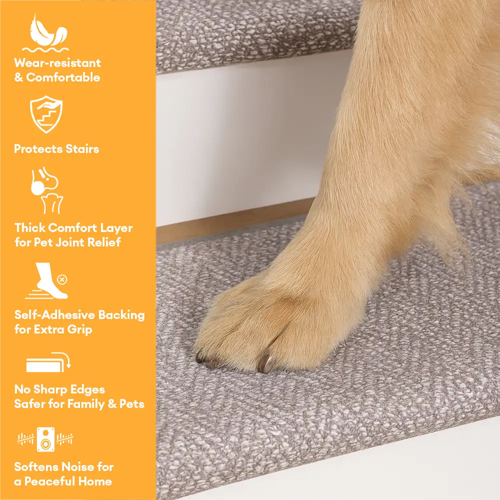 Herringbone Wear-Resistant Stair Protection Tape Free Carpet Stair Treads