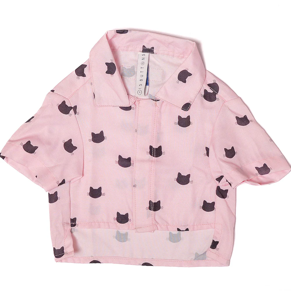 15 Furries Purfect pink Shirt for Cats (Pink)